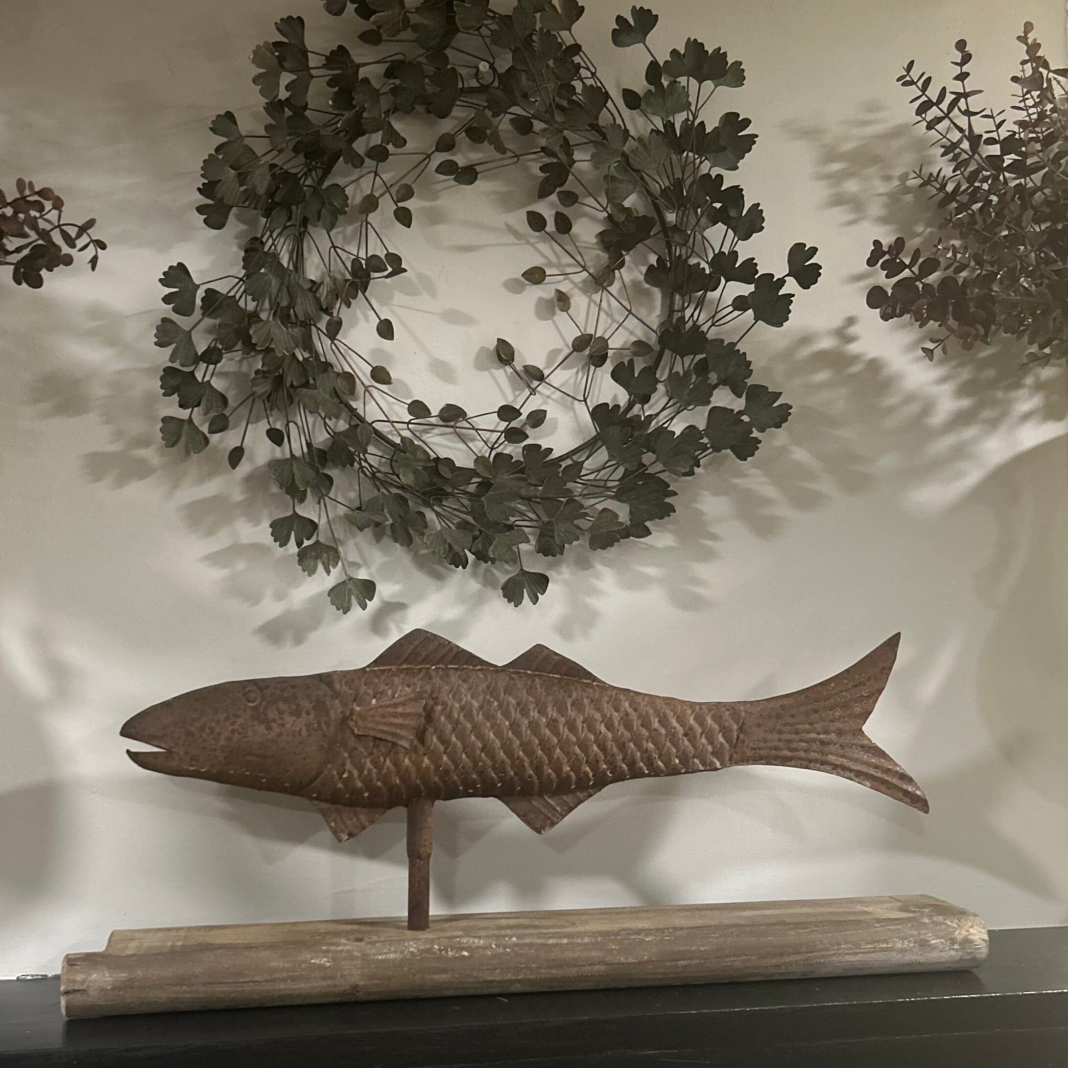 Naive Metal Fish Sculpture Metal Fish Sculpture One.World