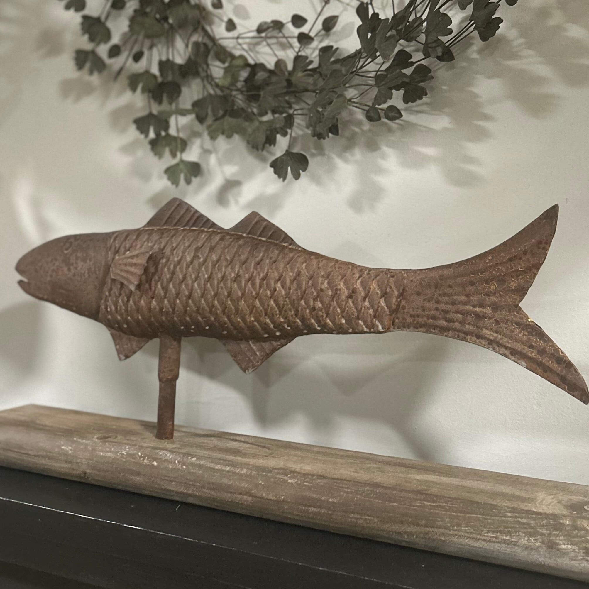 Naive Metal Fish Sculpture Metal Fish Sculpture One.World