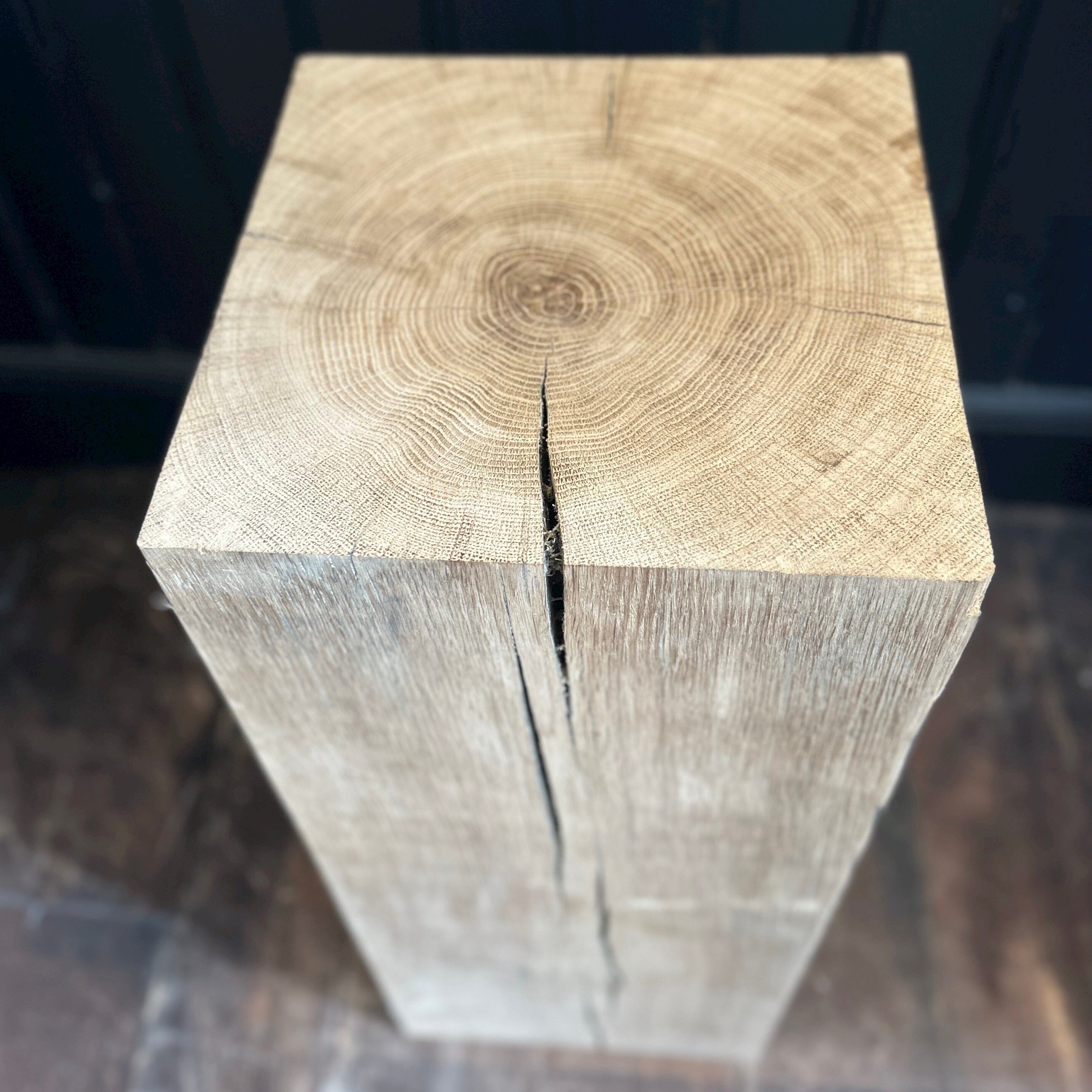 OAK BEAM PEDESTAL/ Plant Stand Oak Plant Stand Henderson's
