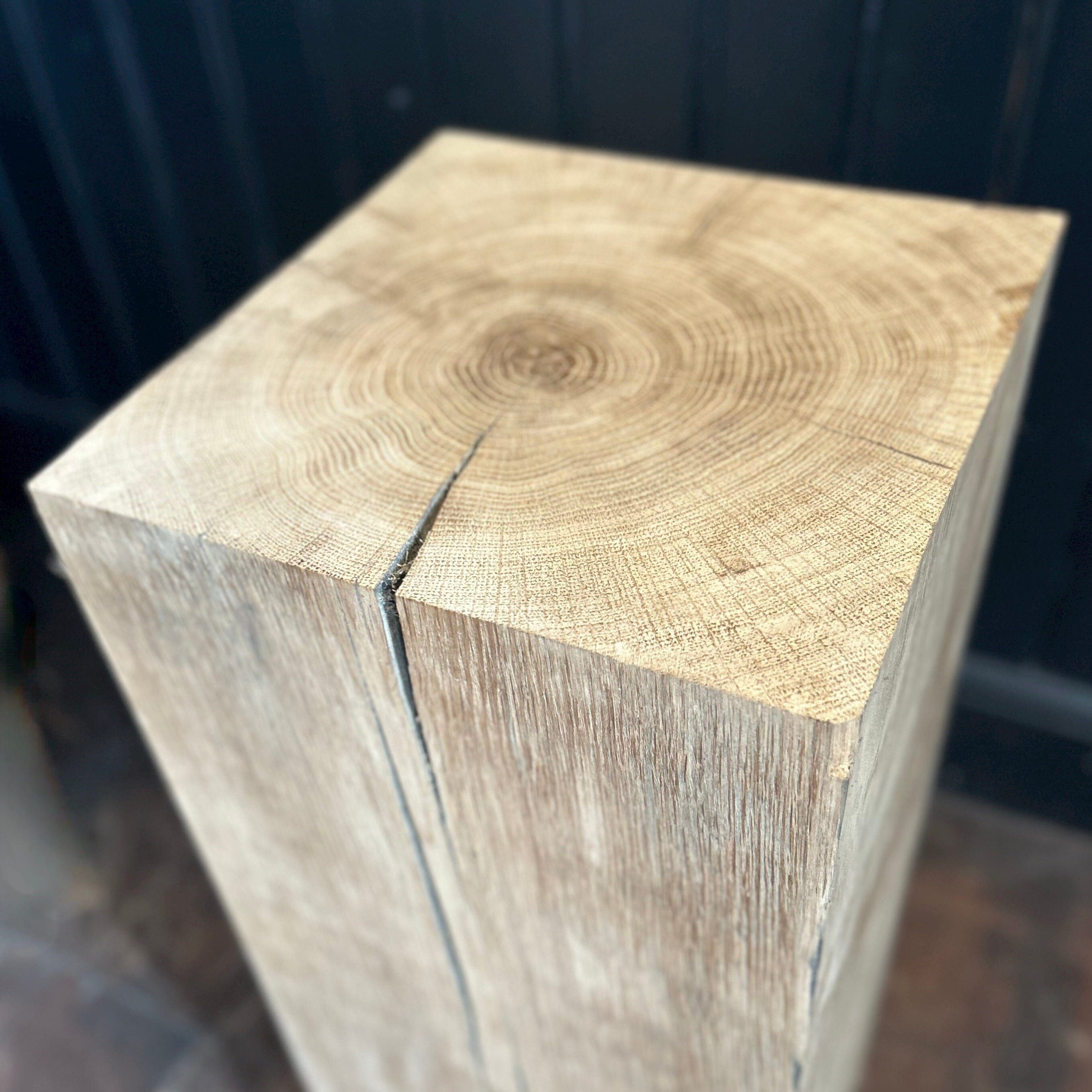 OAK BEAM PEDESTAL/ Plant Stand Oak Plant Stand Henderson's