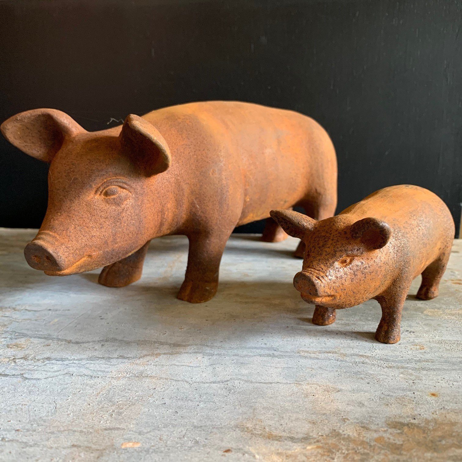 Cast Iron Piglet Ornament Little Pig iron Henderson's