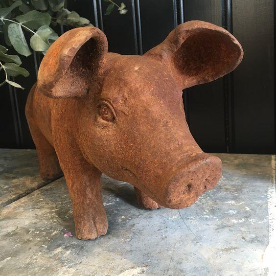 Cast Iron Piglet Ornament Henderson's Large 