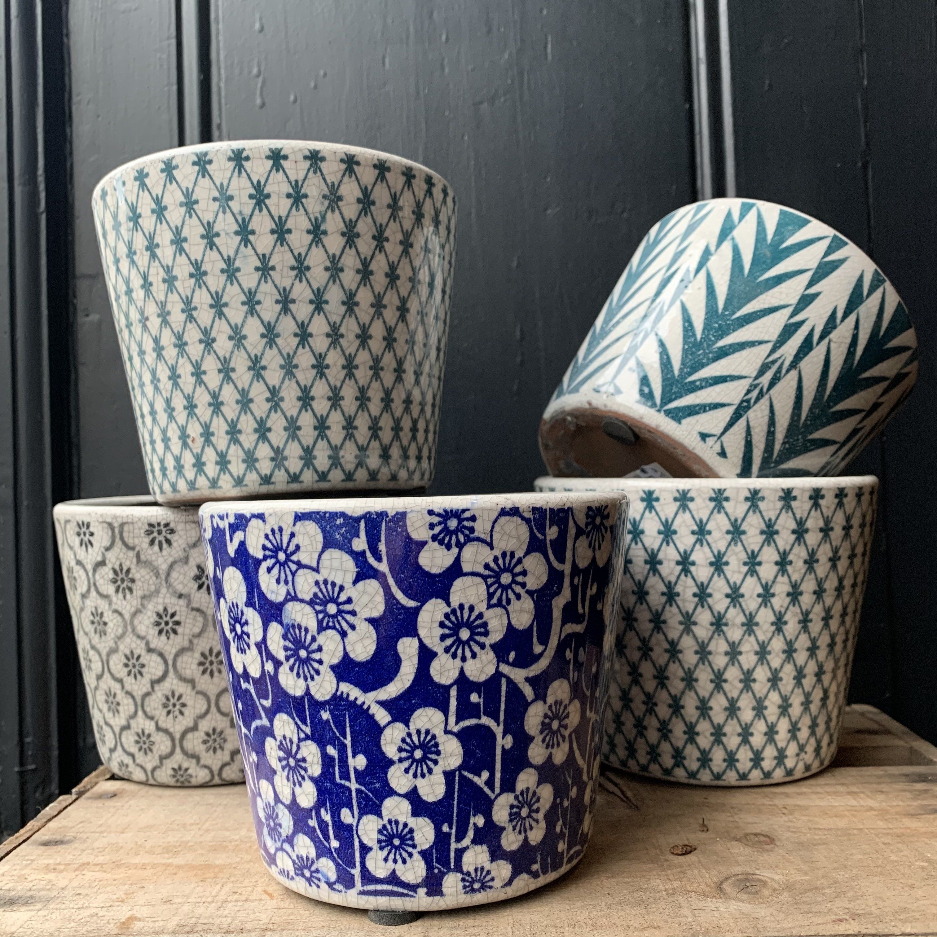 Crackle Glaze Pot Plant Pot Henderson's