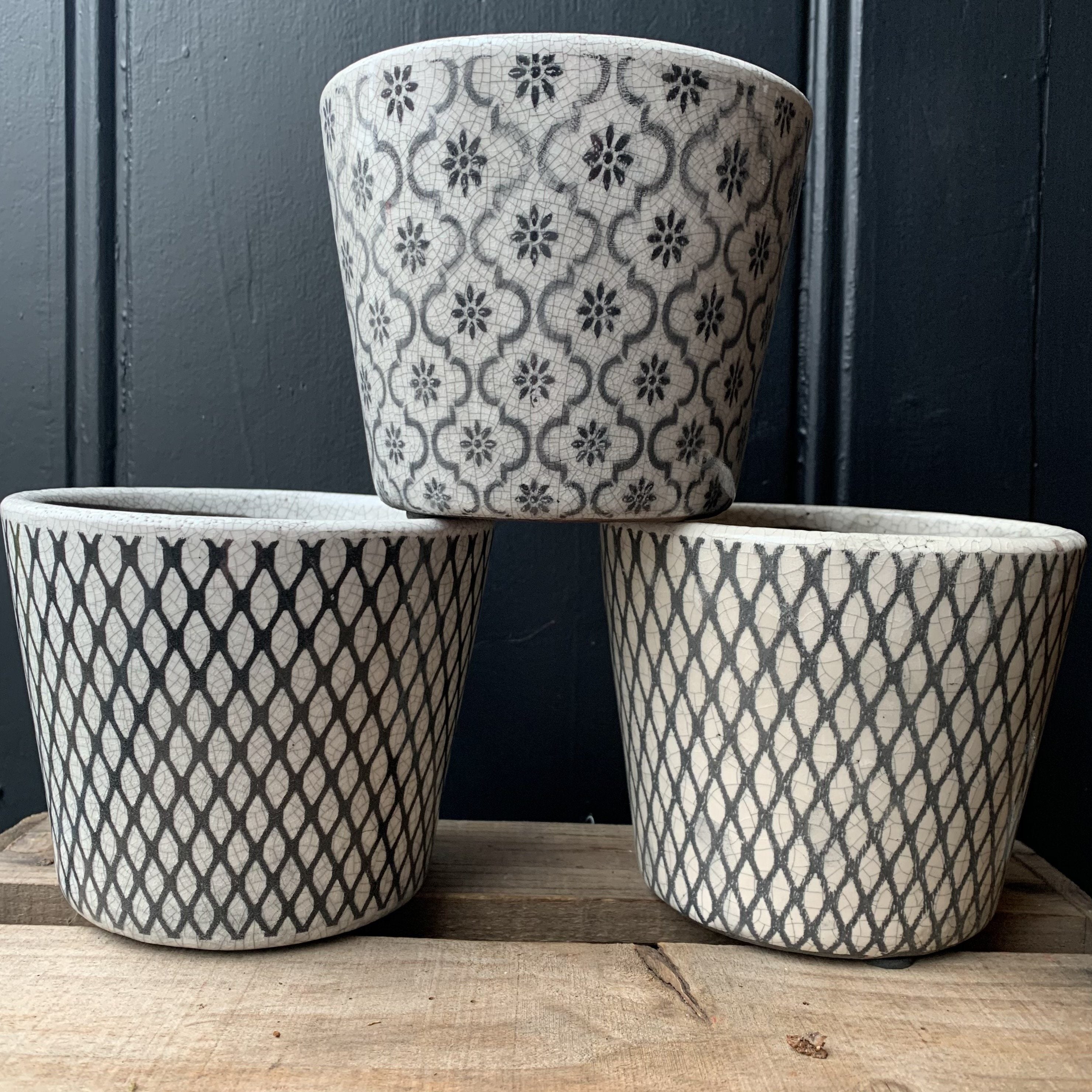 Crackle Glaze Pot Plant Pot Henderson's
