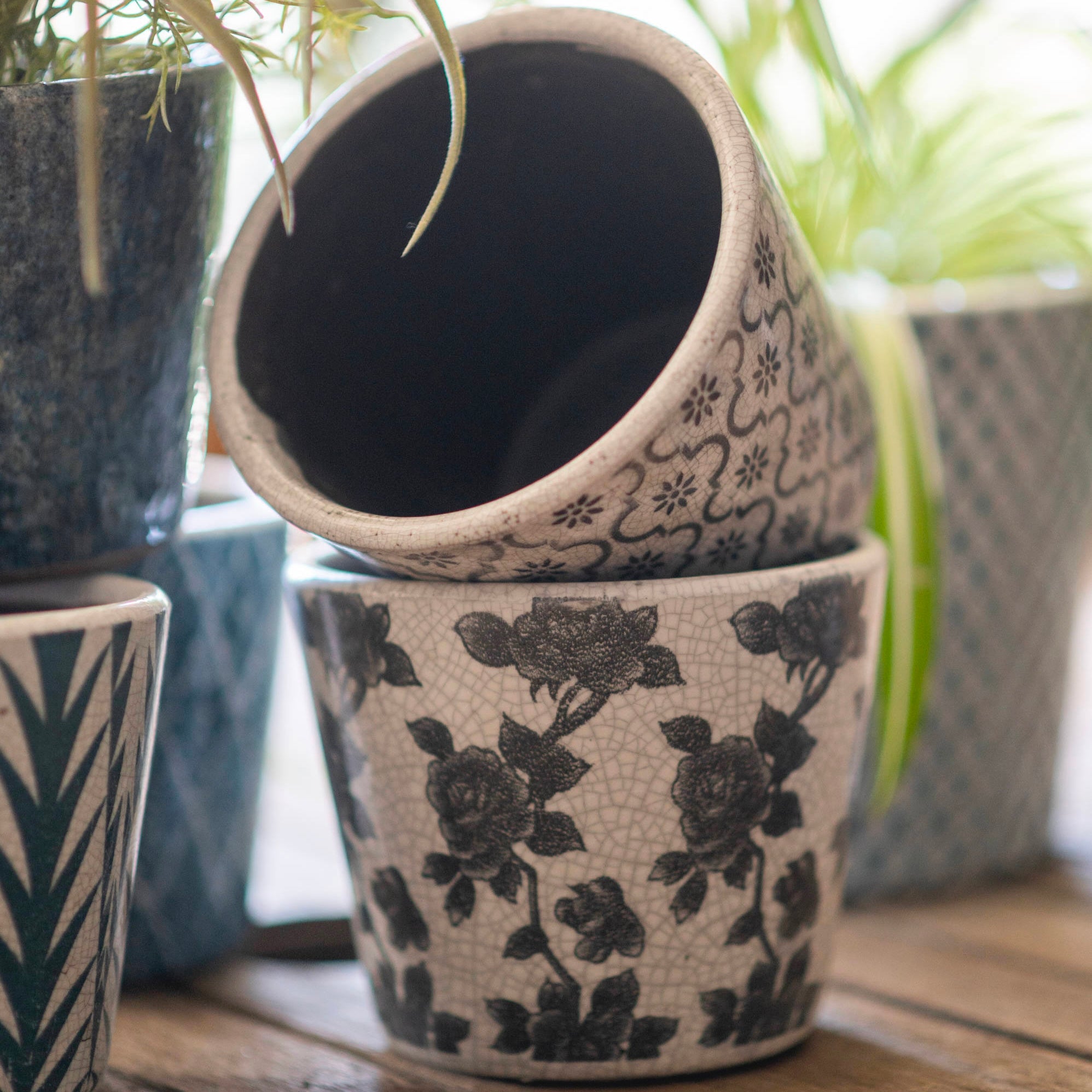 Crackle Glaze Pot Pots & Planters Henderson's 