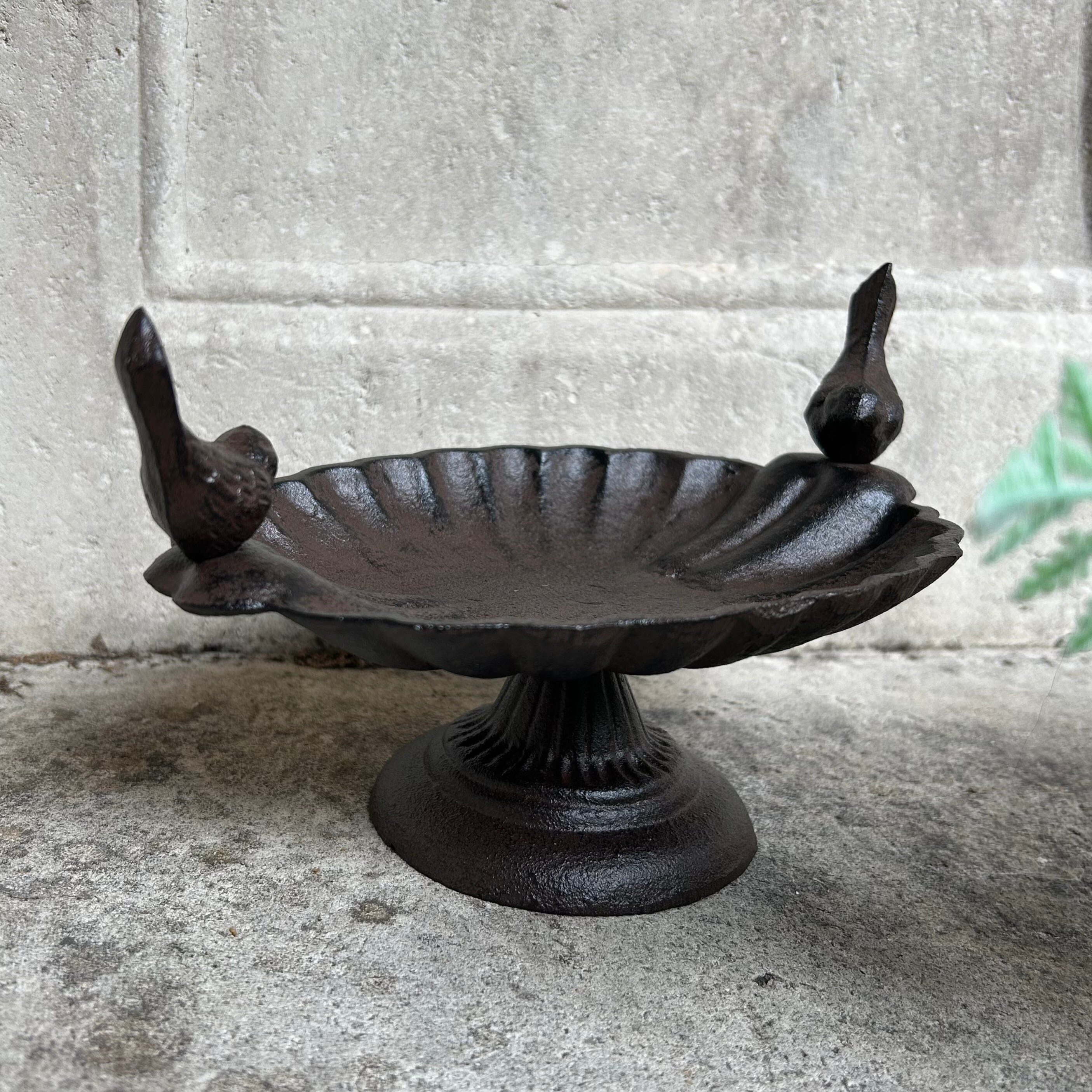 Decorative Iron Bird Bath/ Feeder Iron Bird Bath Feeder Henderson's