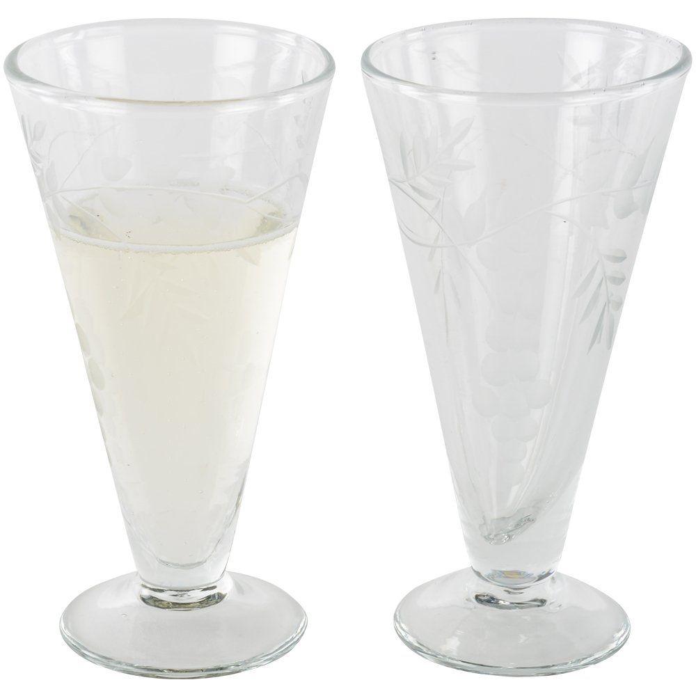 Etched Prosecco Glasses Glassware Henderson's 