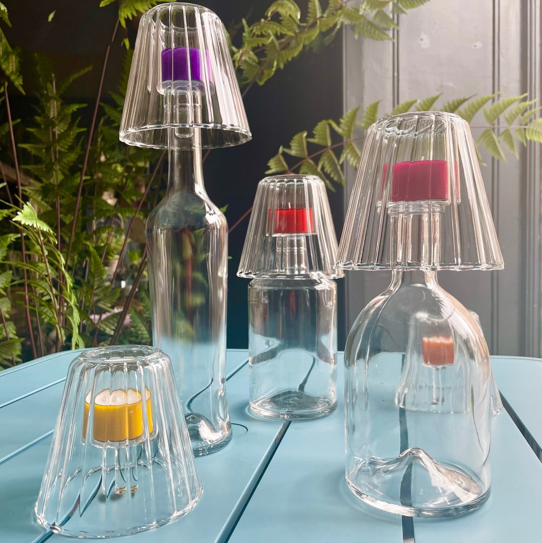 Fluted Glass Tealight Shade Tealight Holder Henderson's