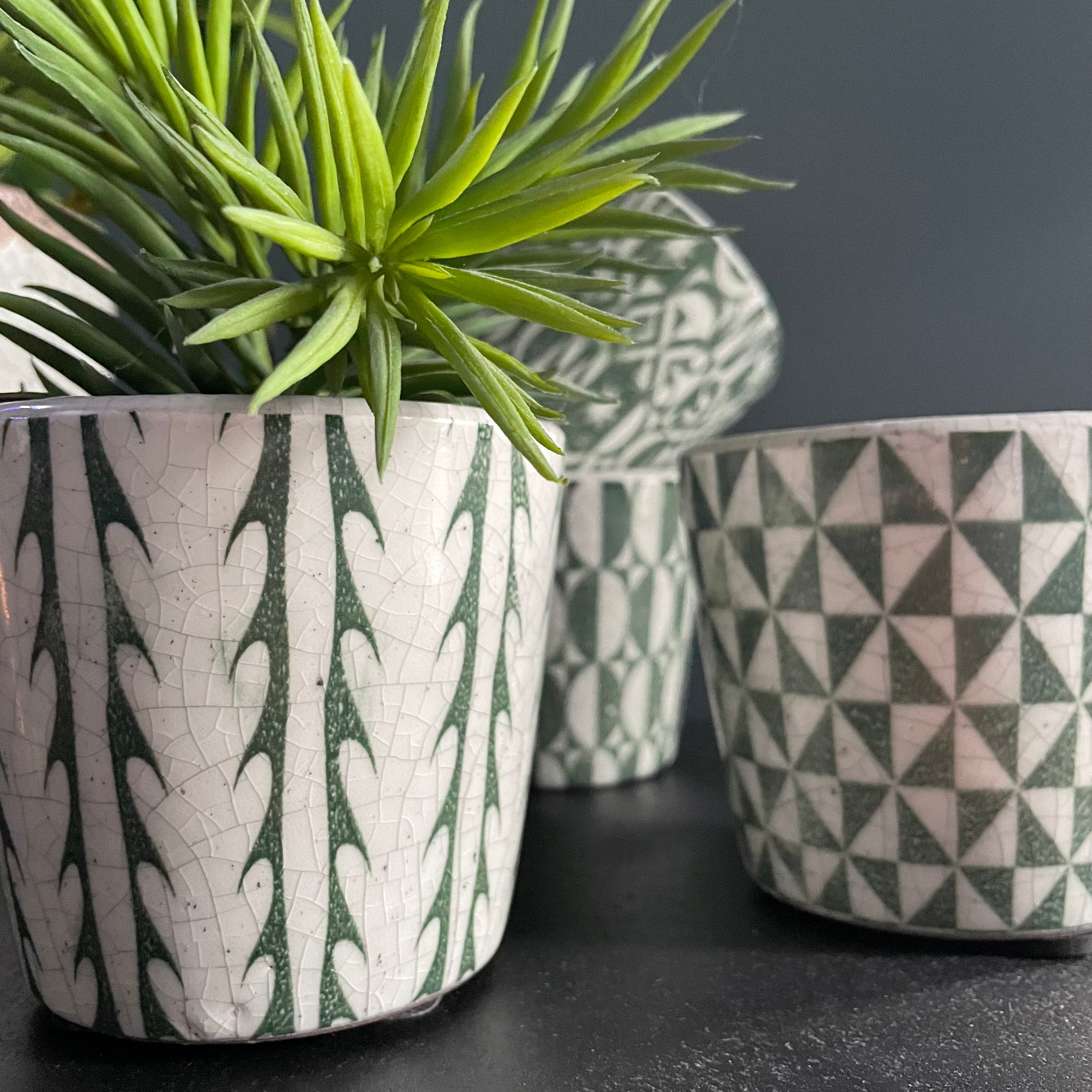 Glazed Indoor Plant Pot Indoor Plant Pot Henderson's Green