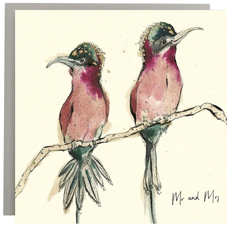 Greetings Cards By Anna Wright Greetings card Henderson's Mr & Mrs