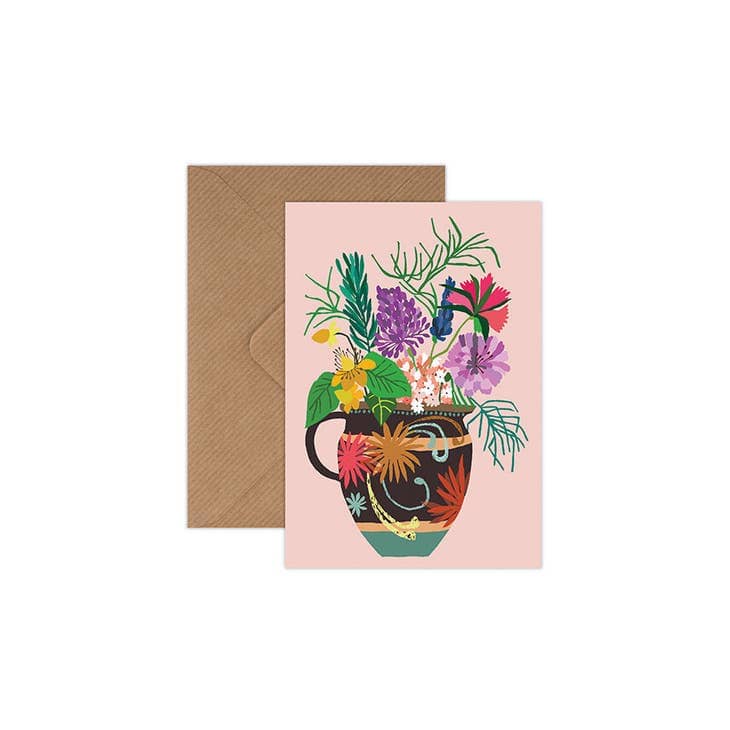 Greetings Cards by Brie Harrison Greetings card Henderson's Gardeners Vase