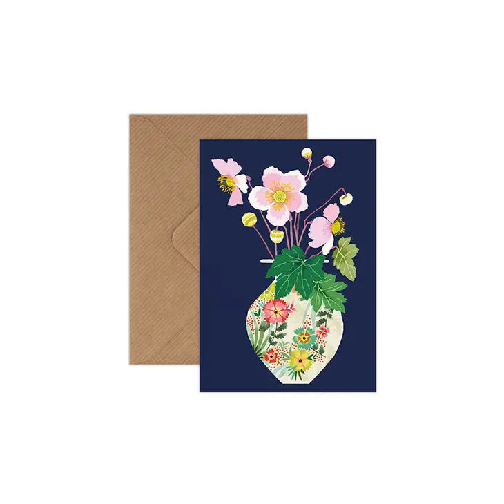 Greetings Cards by Brie Harrison Greetings card Henderson's Japanese Anemone