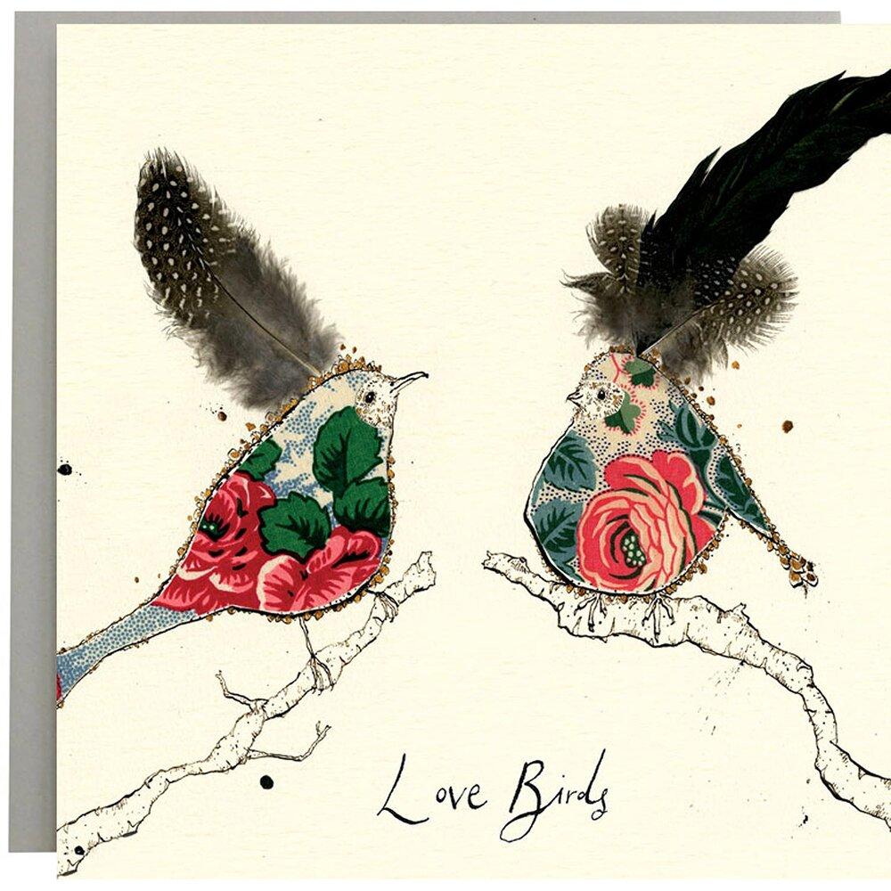 Illustrated Greeting Cards Greetings card Henderson's Love Birds