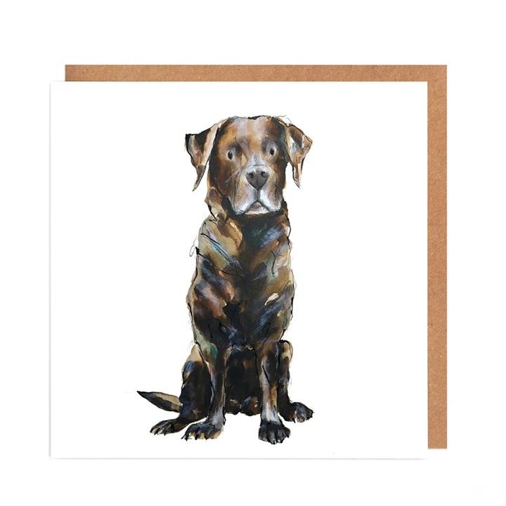 Illustrated Greetings Cards Greetings card Henderson's Chocolate Lab
