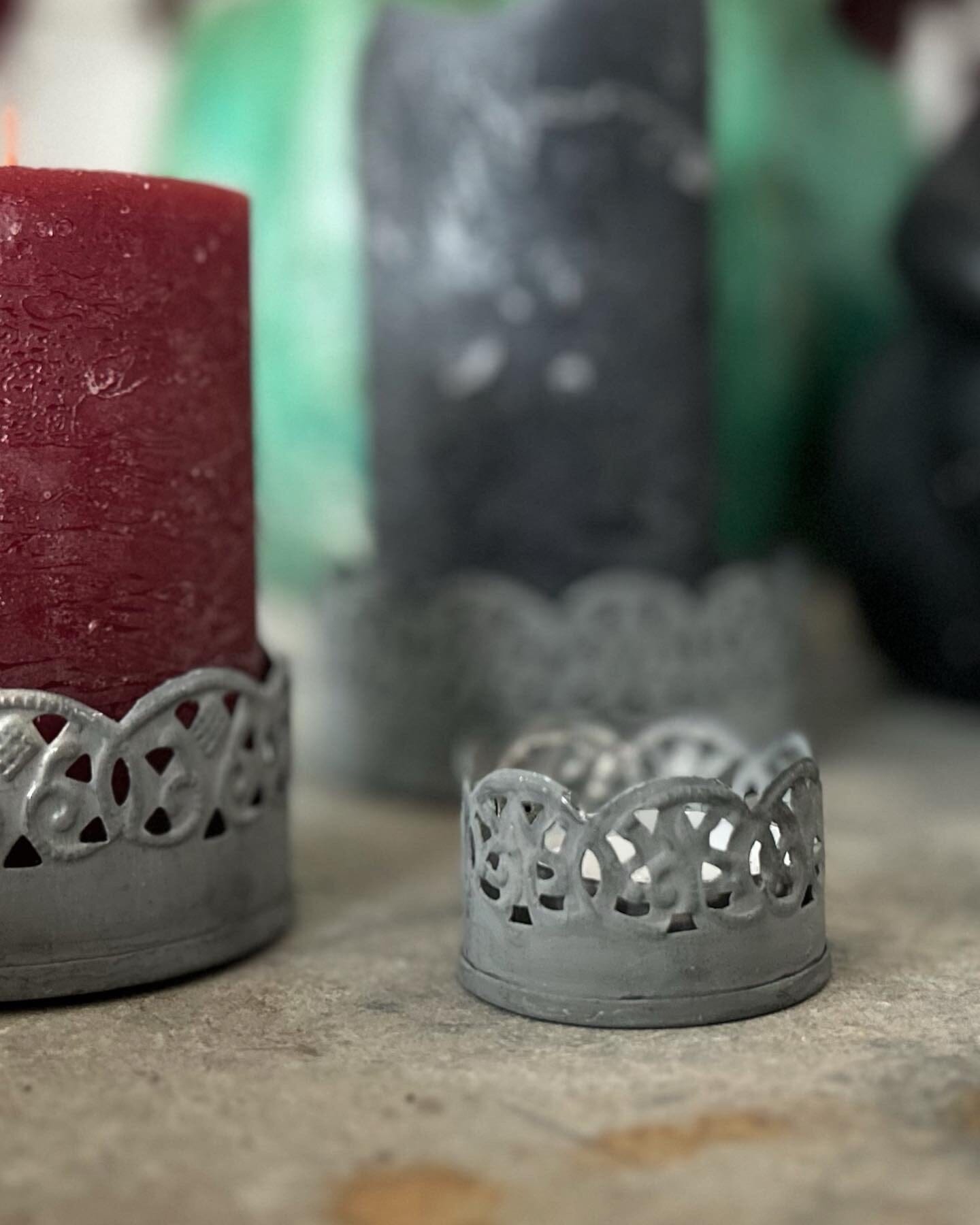 Lace Cut Zinc Candle Tray Henderson's