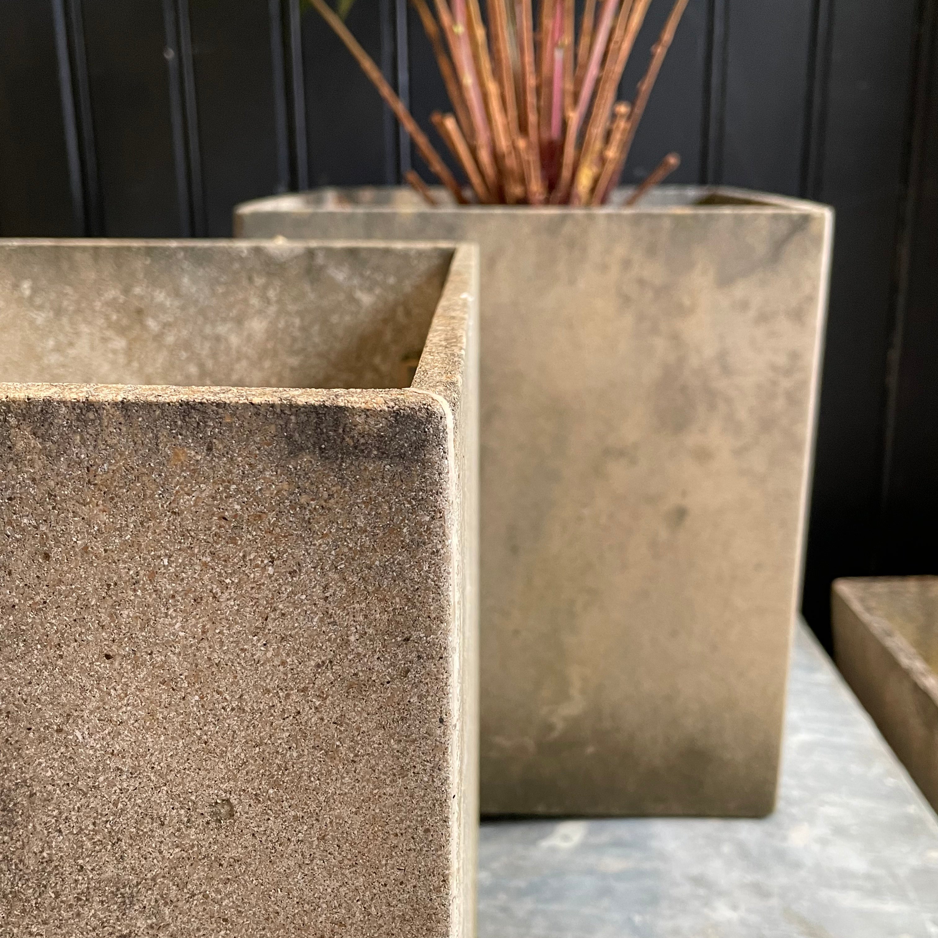 Reclaimed Concrete Planter Concrete Garden Planter Henderson's 