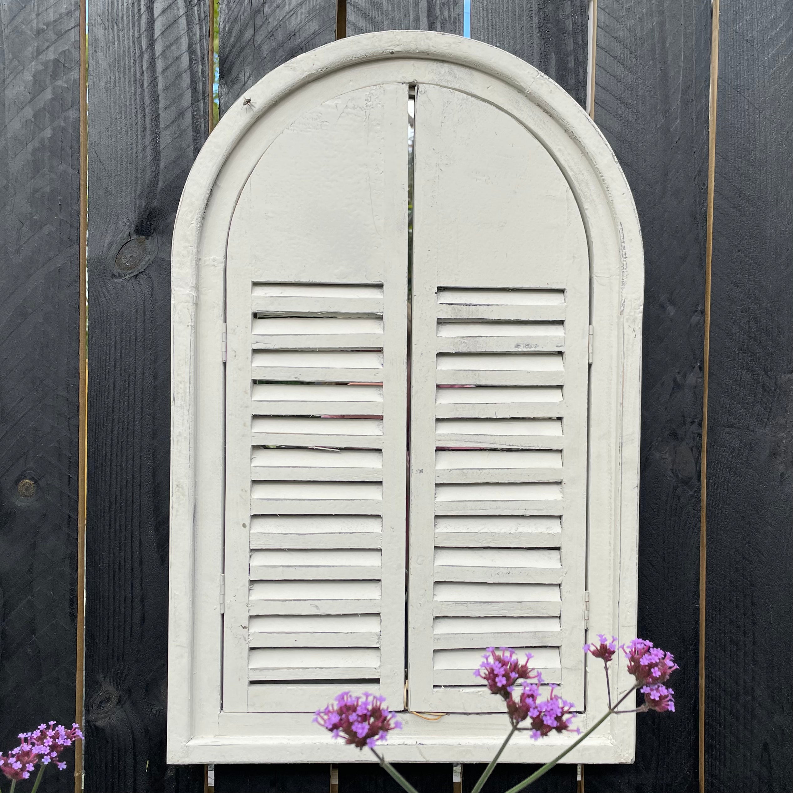 Shuttered Garden Mirror Wall Mounted Garden Mirror Henderson's