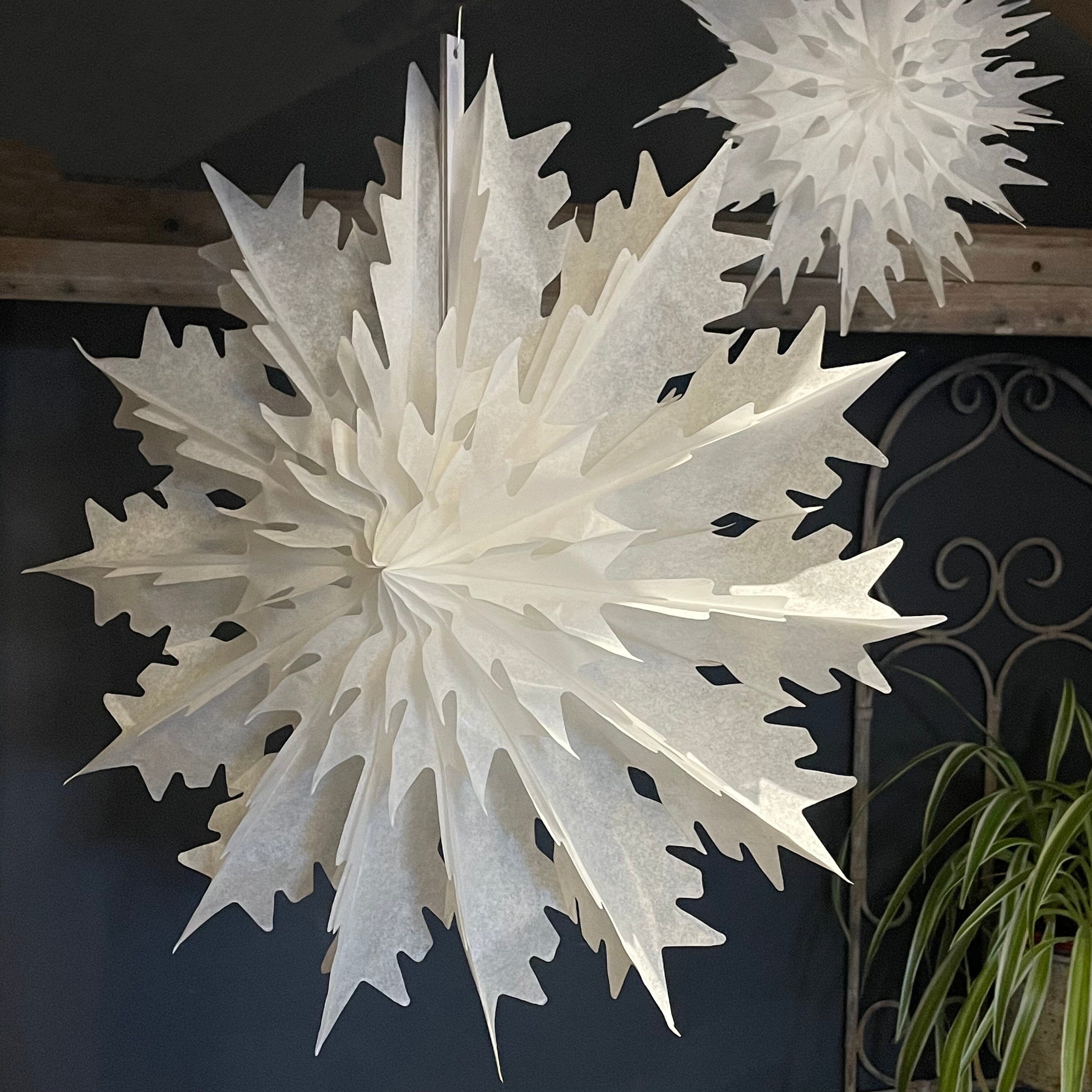 Vintage Paper Snowflake Christmas Decoration Henderson's Medium