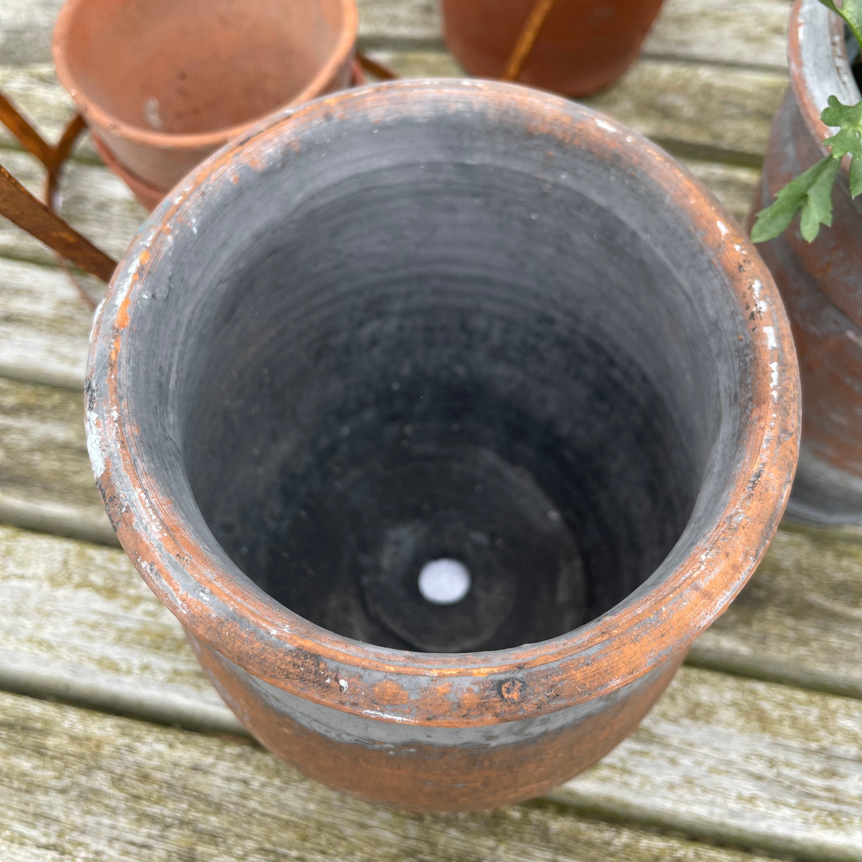 Vintage Style Herb Pot Hand Crafted Pot Henderson's