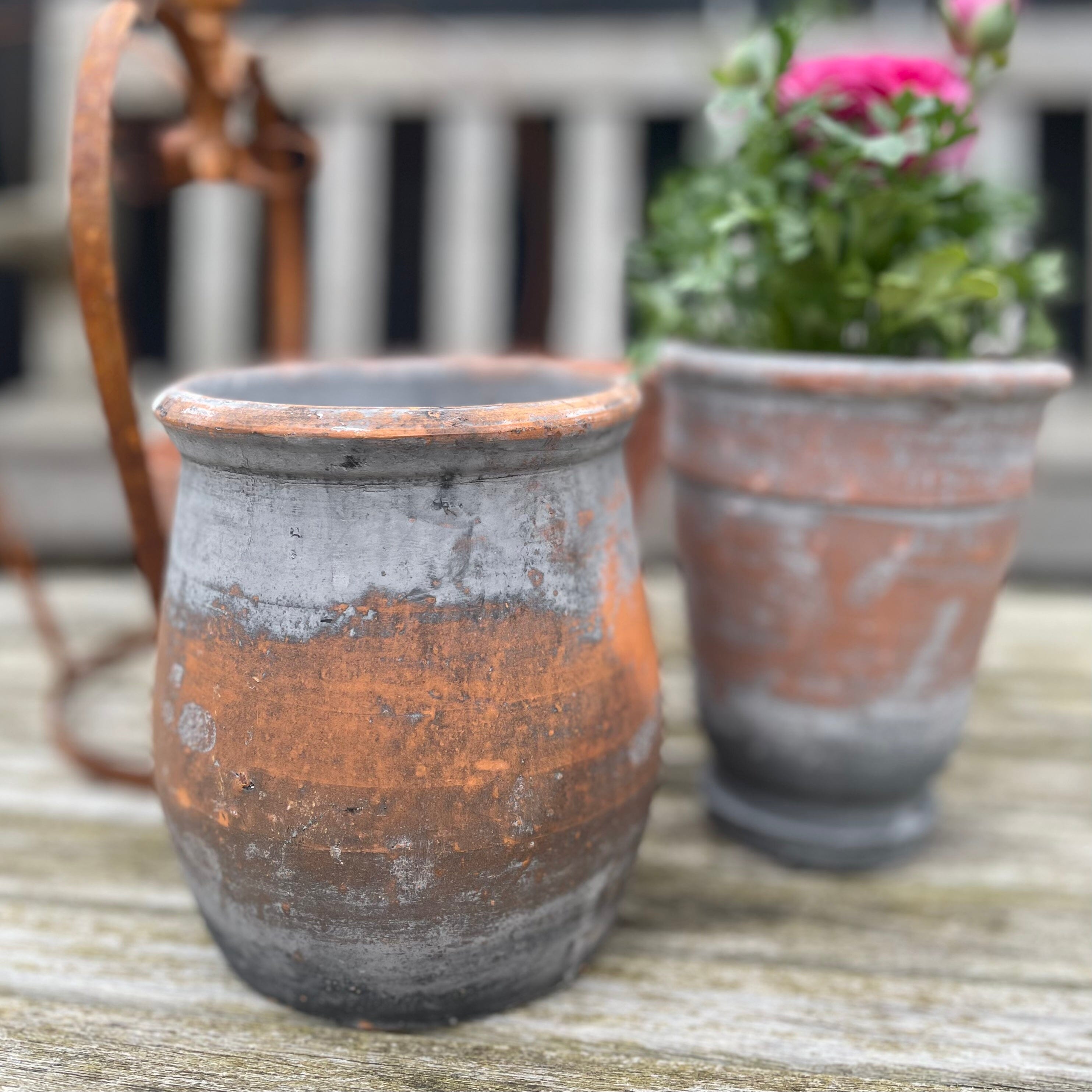 Vintage Style Herb Pot Hand Crafted Pot Henderson's 