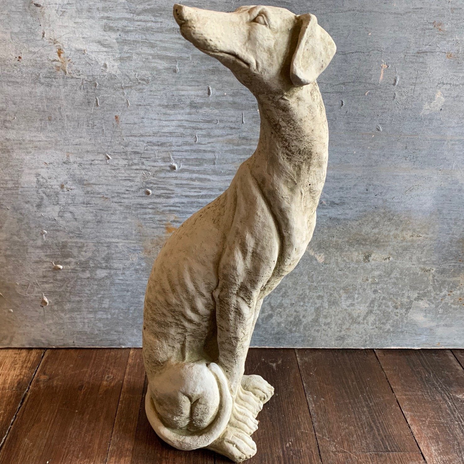 Whippet Sculpture Stone Garden Ornament