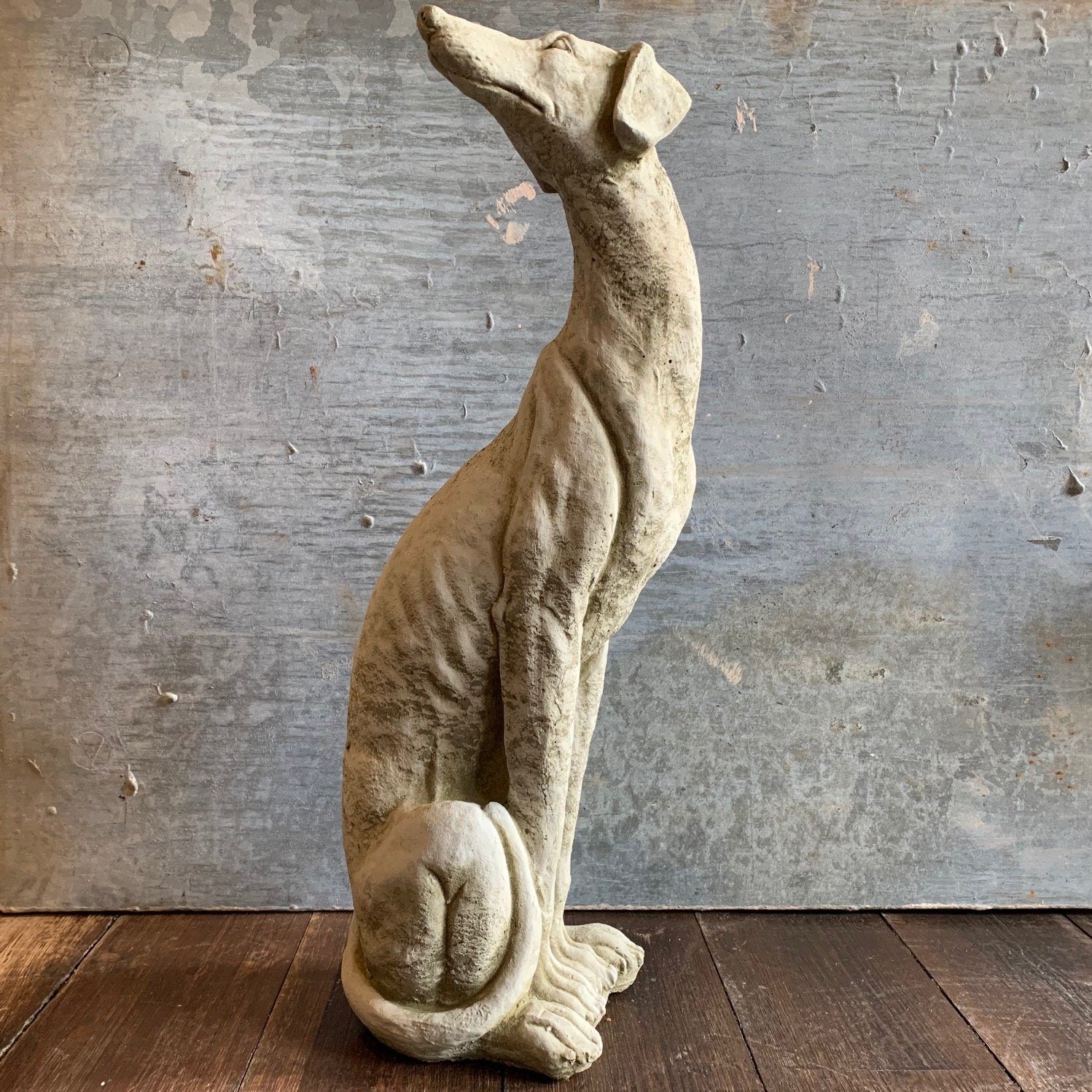 Whippet Sculpture Stone Garden Ornament