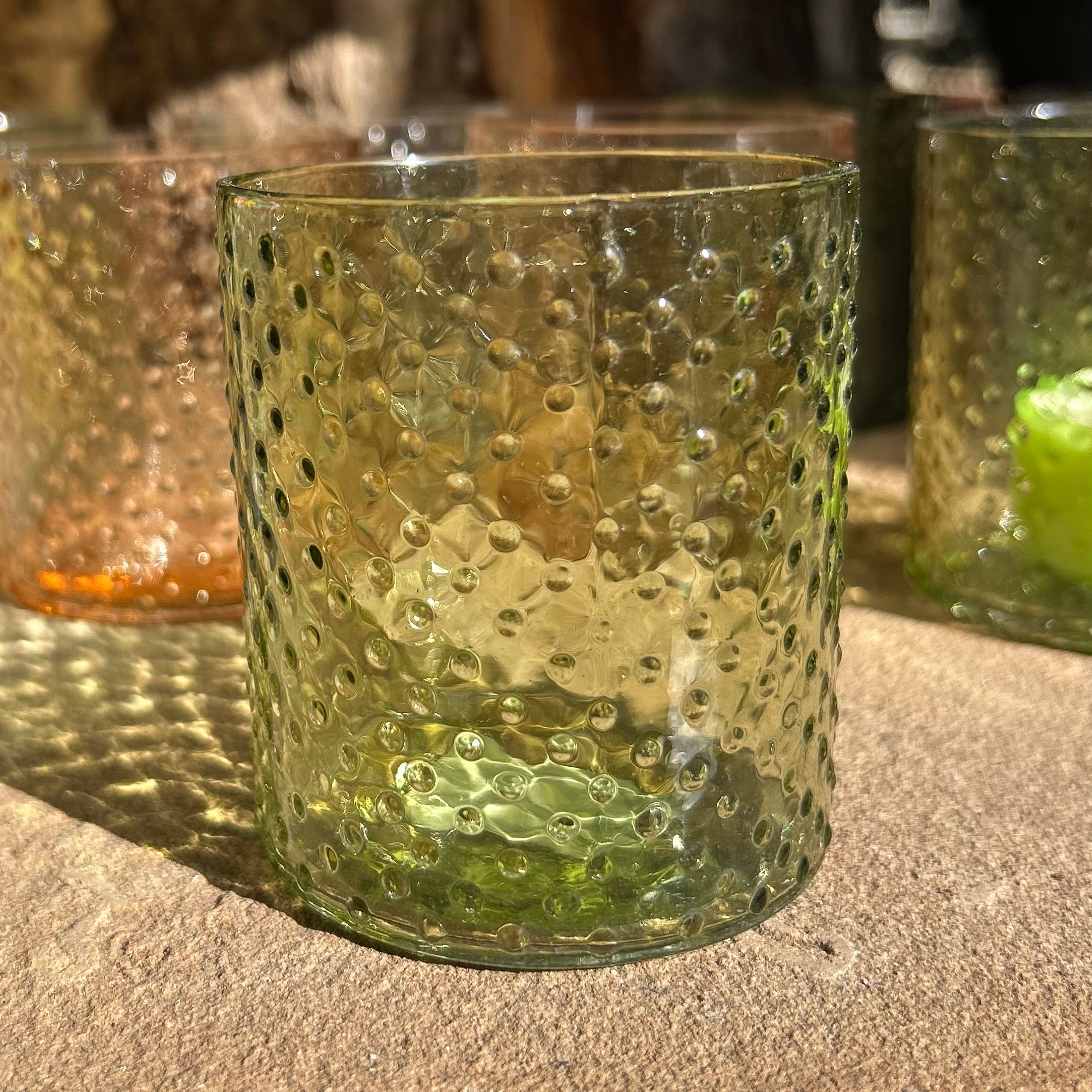 Dotty Glass Votive