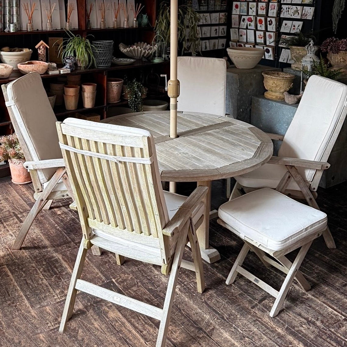 Teak Garden Table & Chair Set By Gloster
