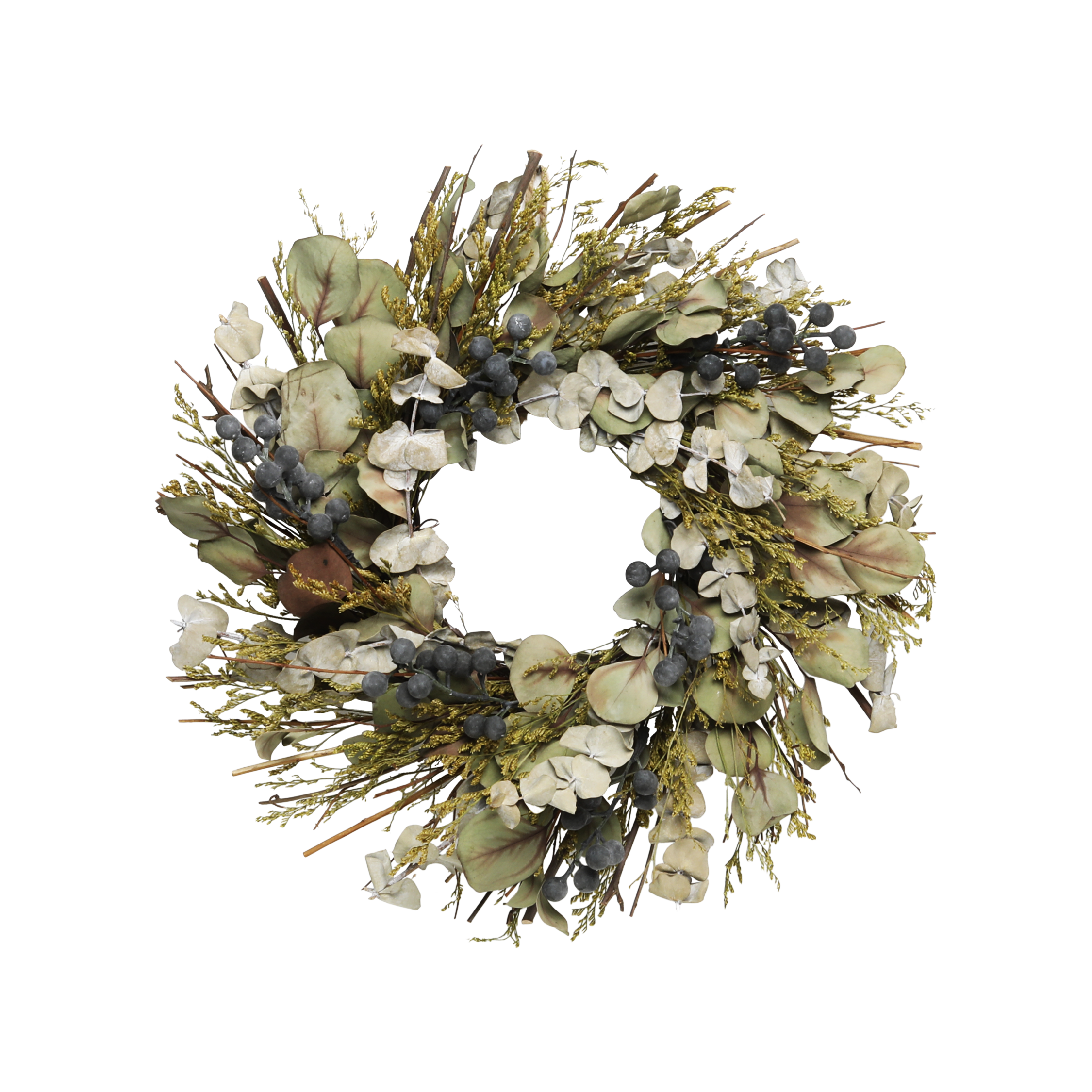 Autumn Wreath With Dried Eucalyptus