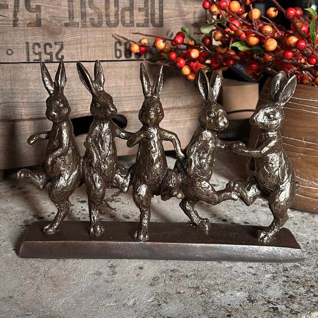 Dancing Hares Sculpture