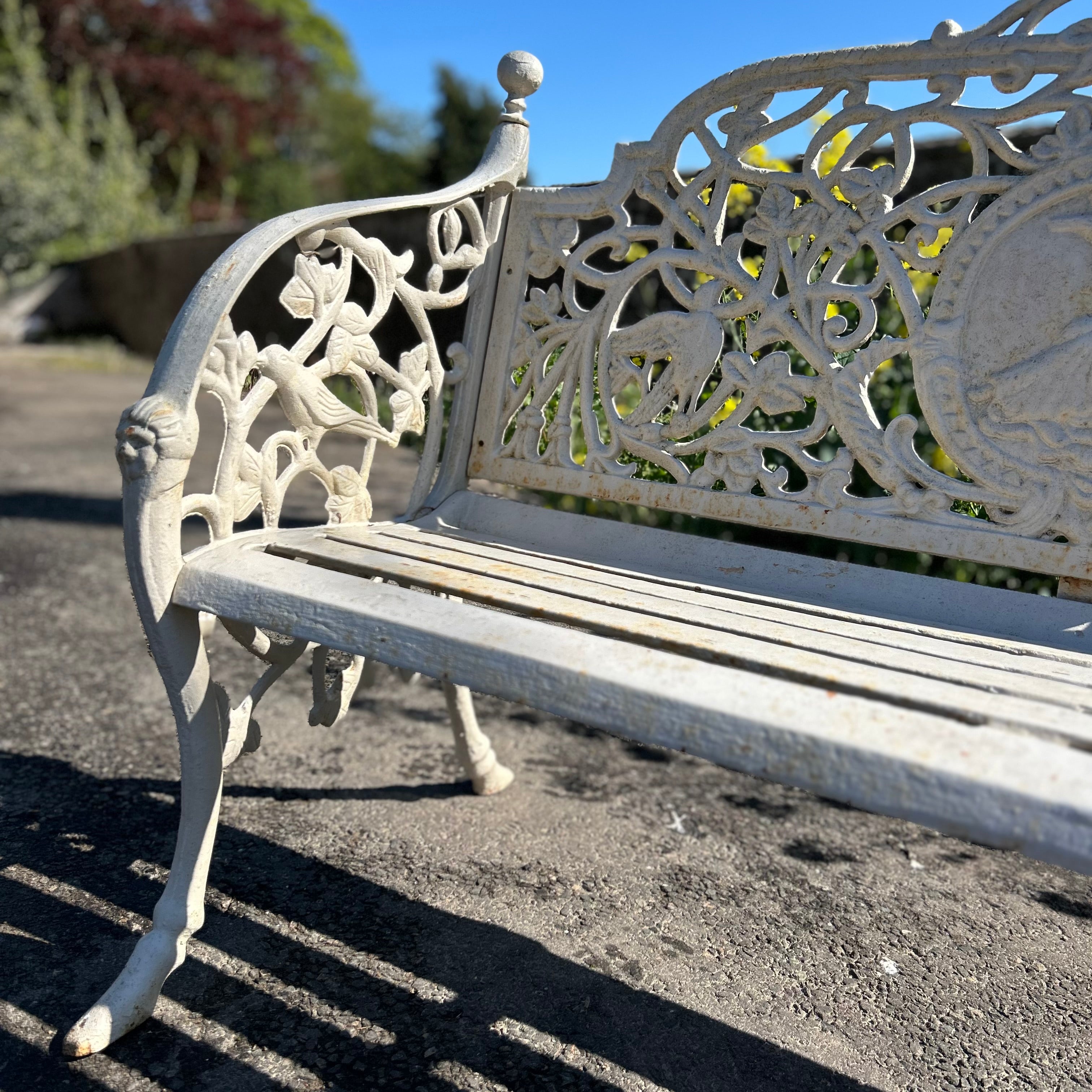 Cast Iron Lady Bench