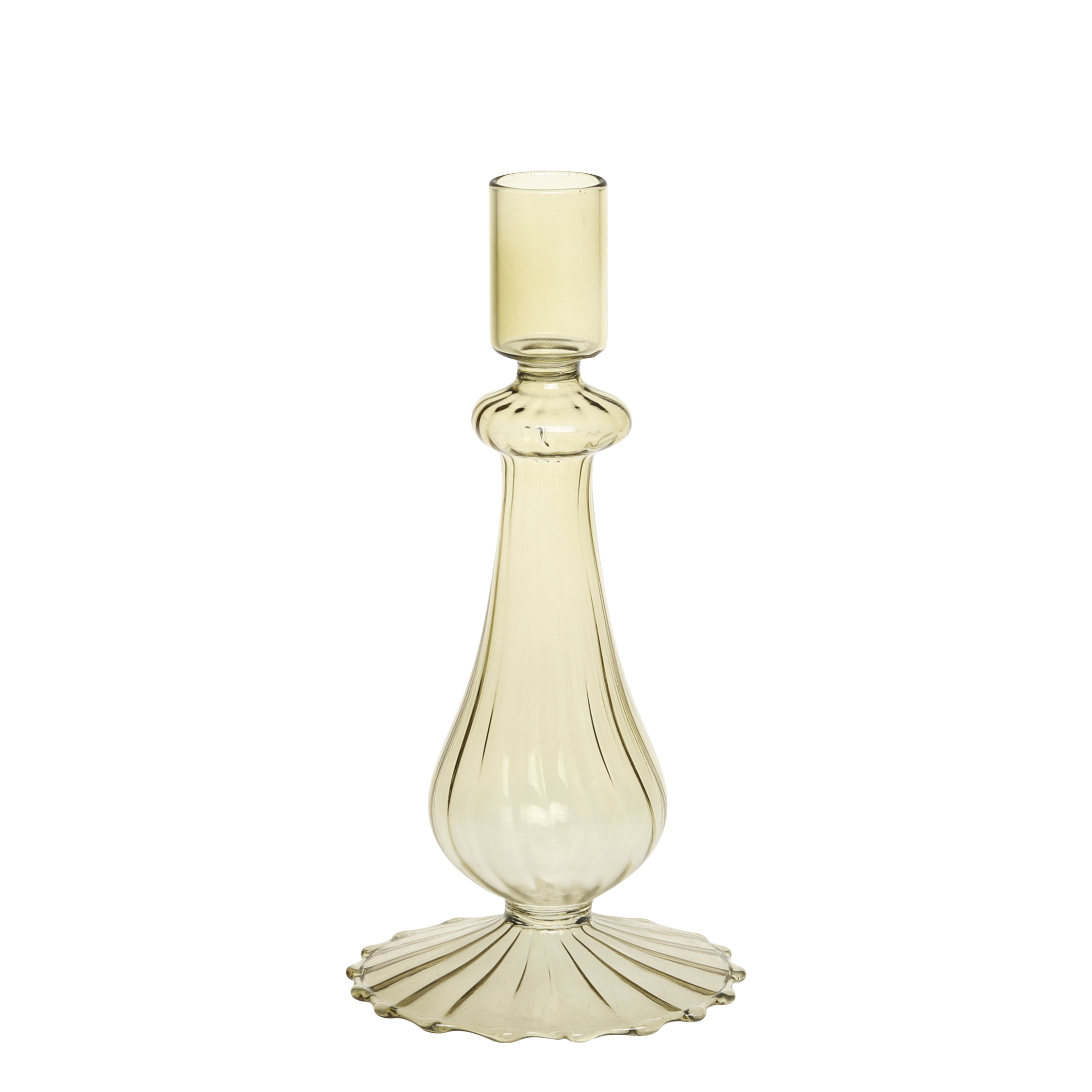 Stemmed Glass Candlestick
