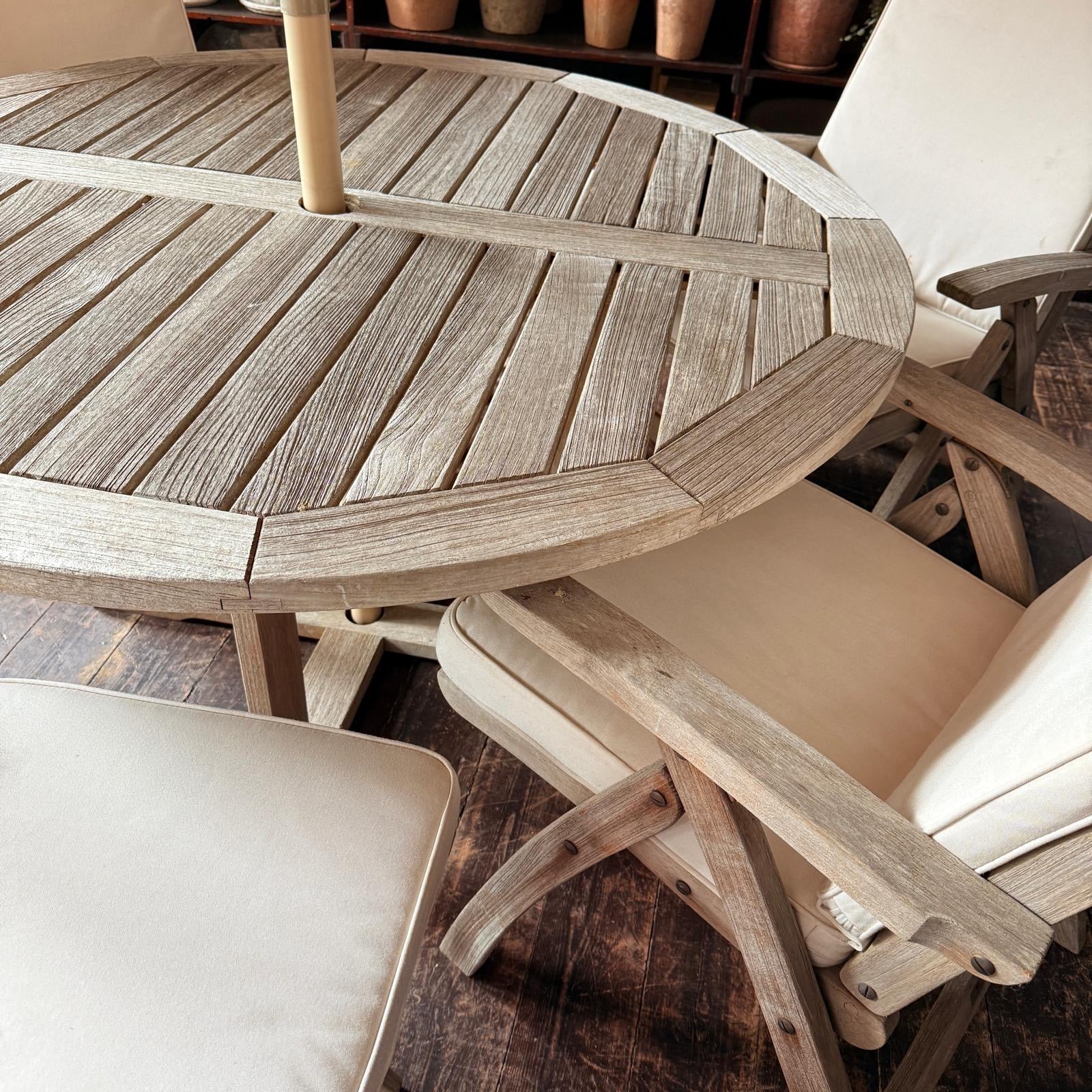 Teak Garden Table & Chair Set By Gloster