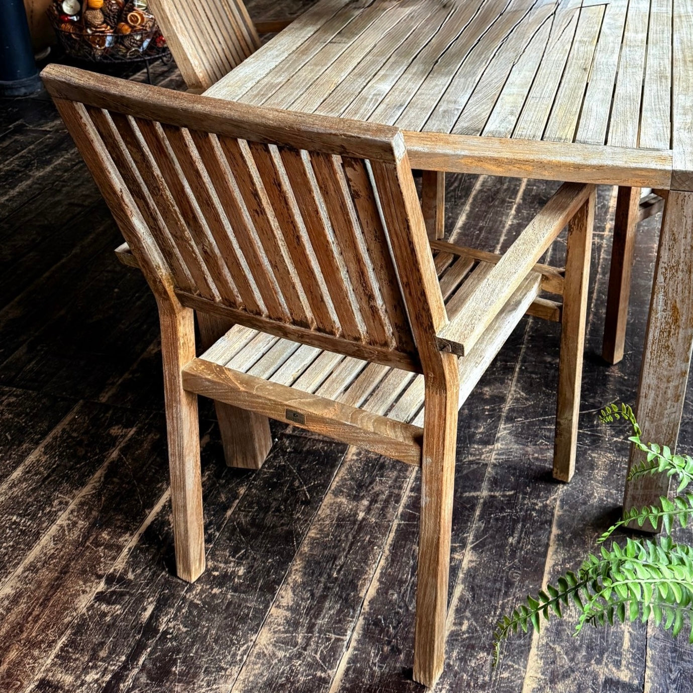 Teak Garden Table & Chair Set By Gloster