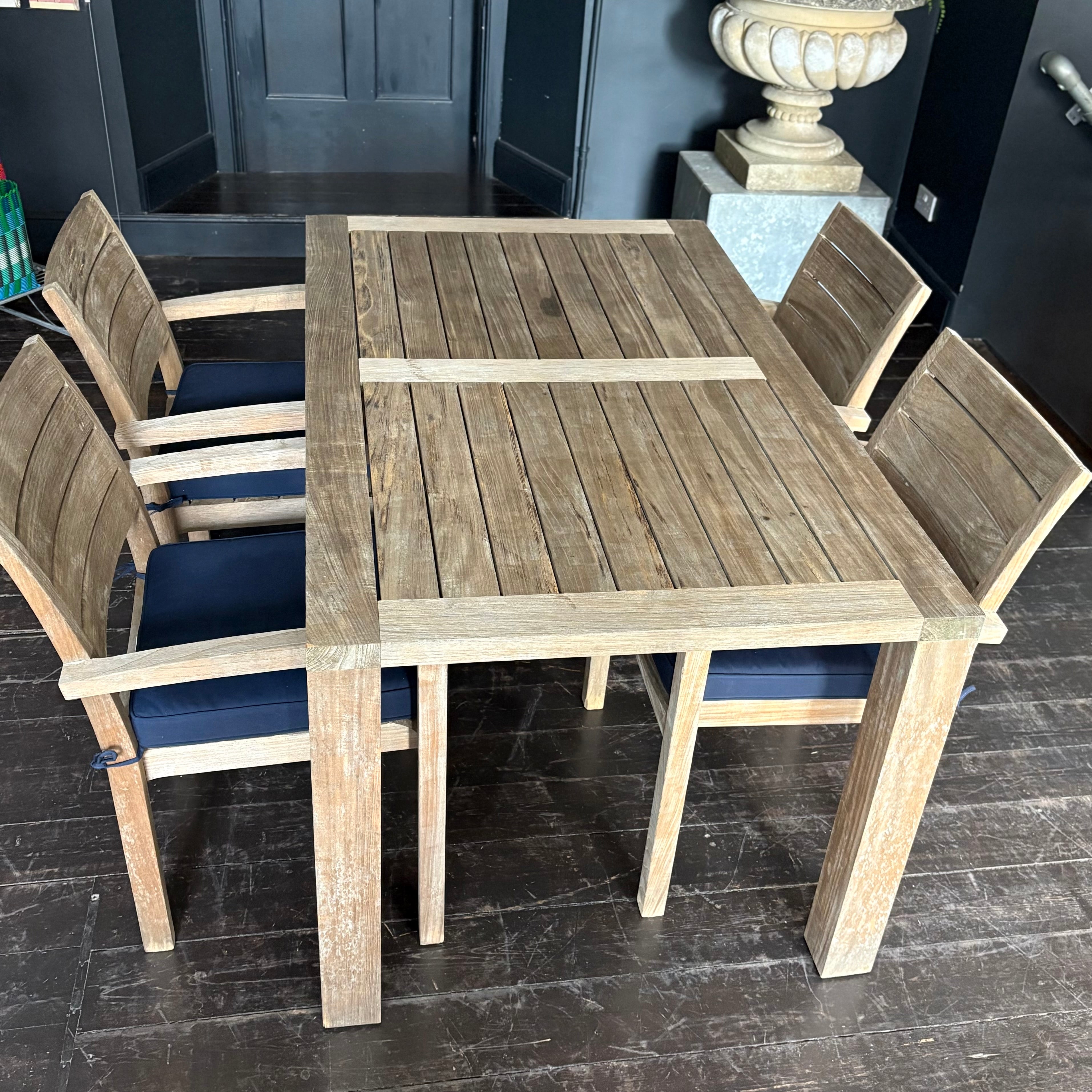 Teak Garden Dining Table and Chair Set