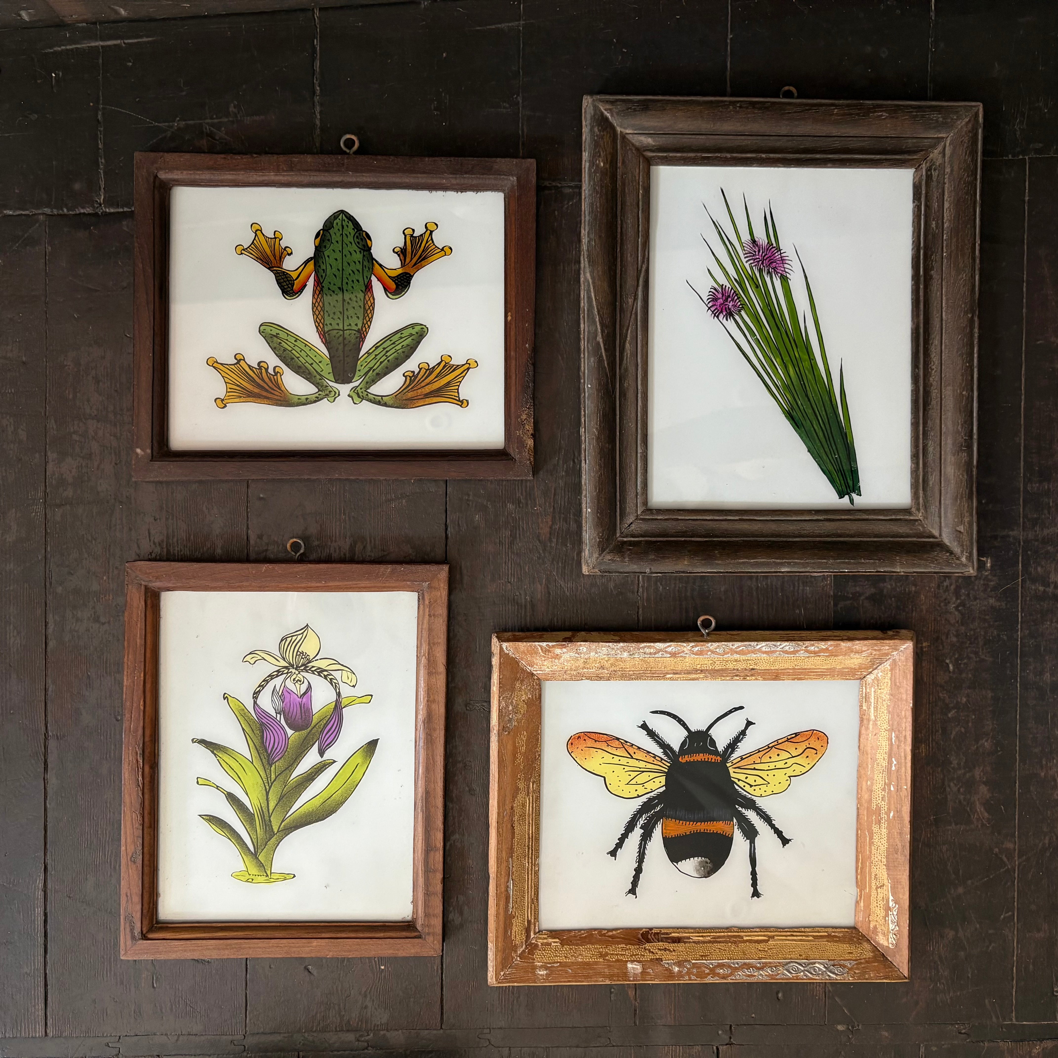 Indian Glass Paintings - Large