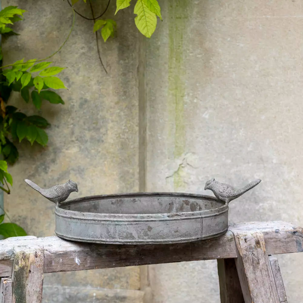 Decorative Metal Birdbath