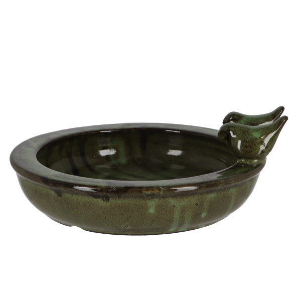 Ceramic Round Birdbath