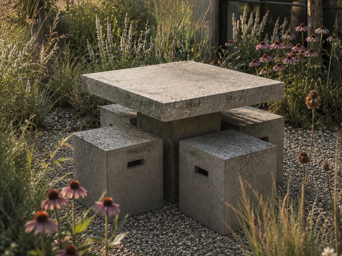 Contemporary Concrete Table Set