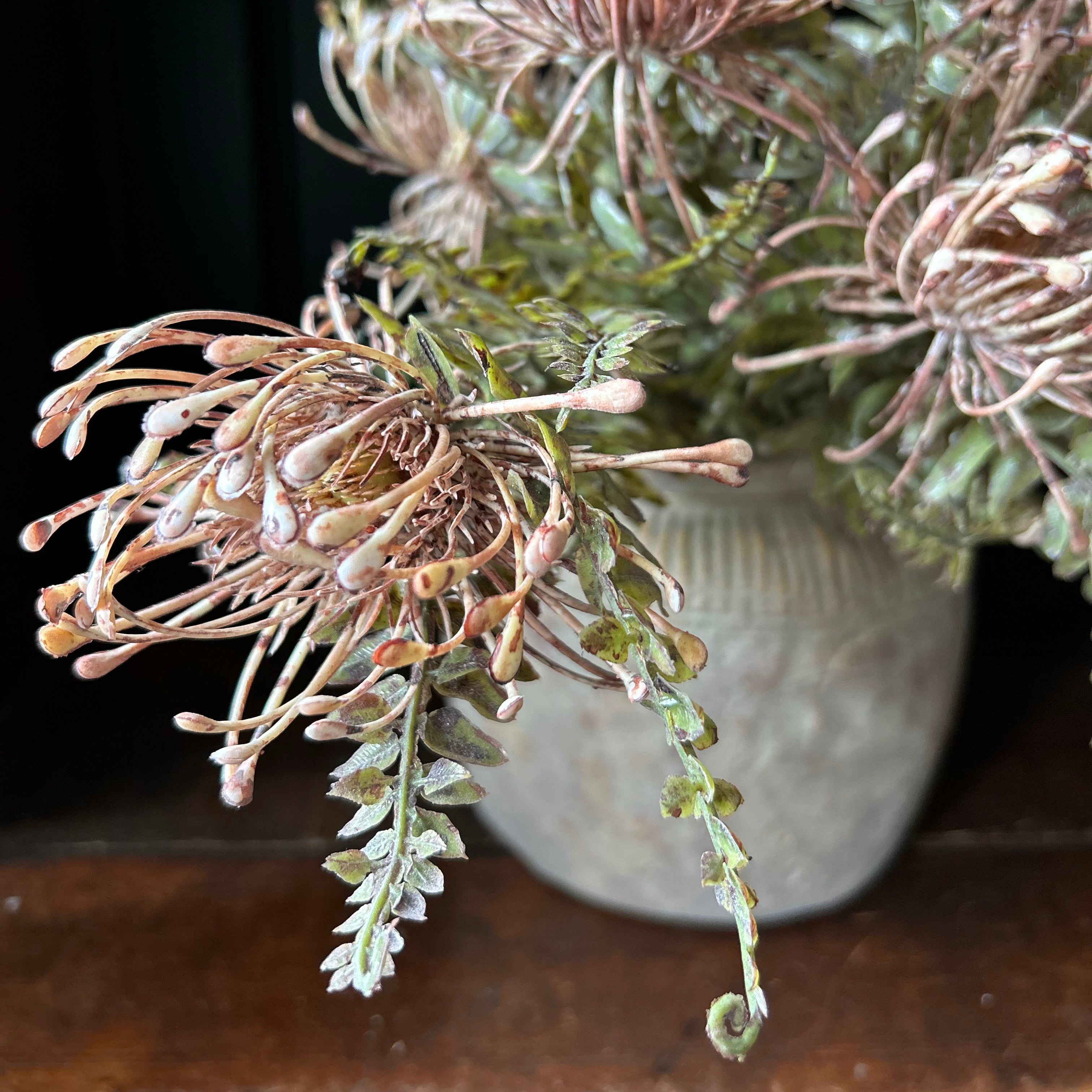 Artificial Leucospermum Bush