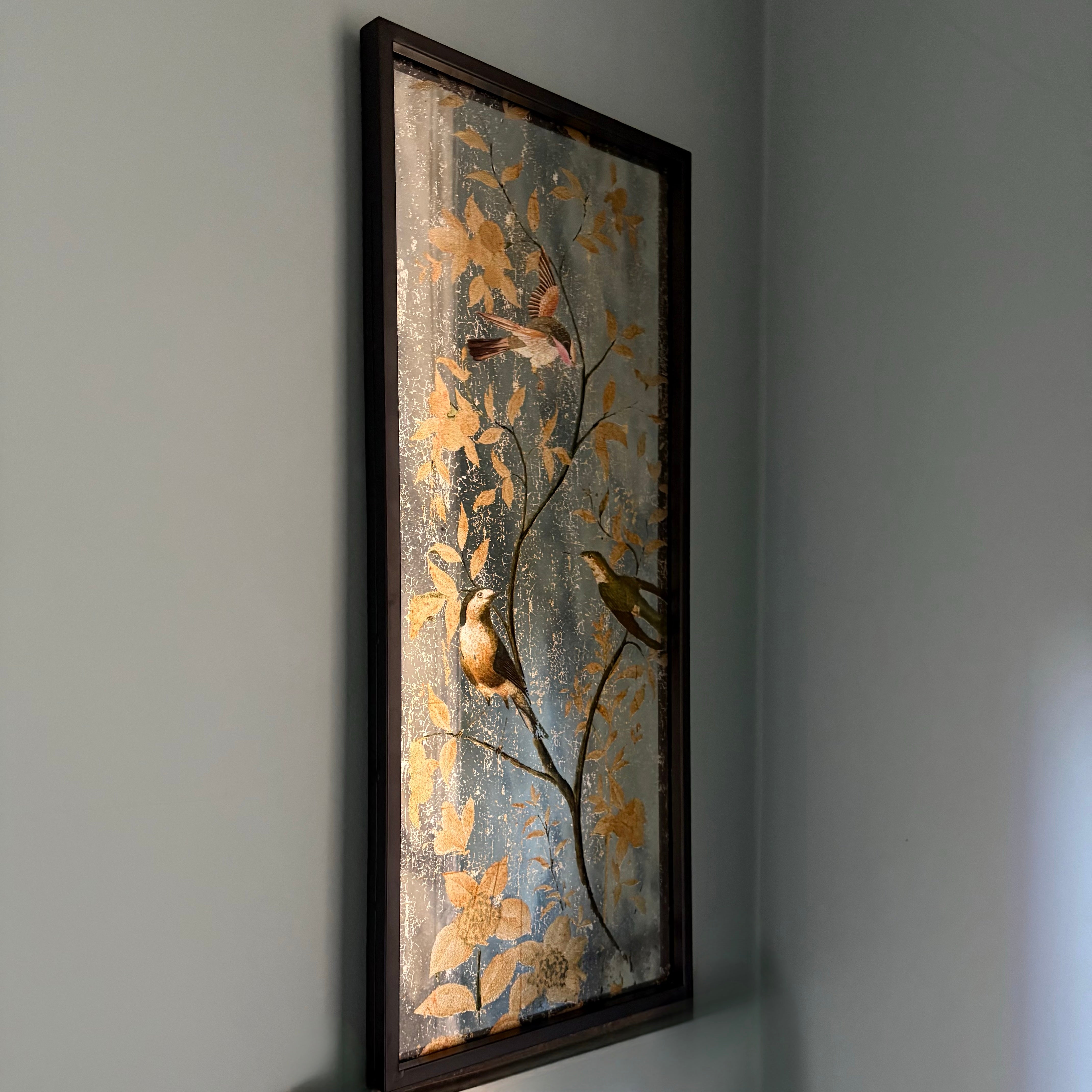 Autumn Birds Wall Art Mirror