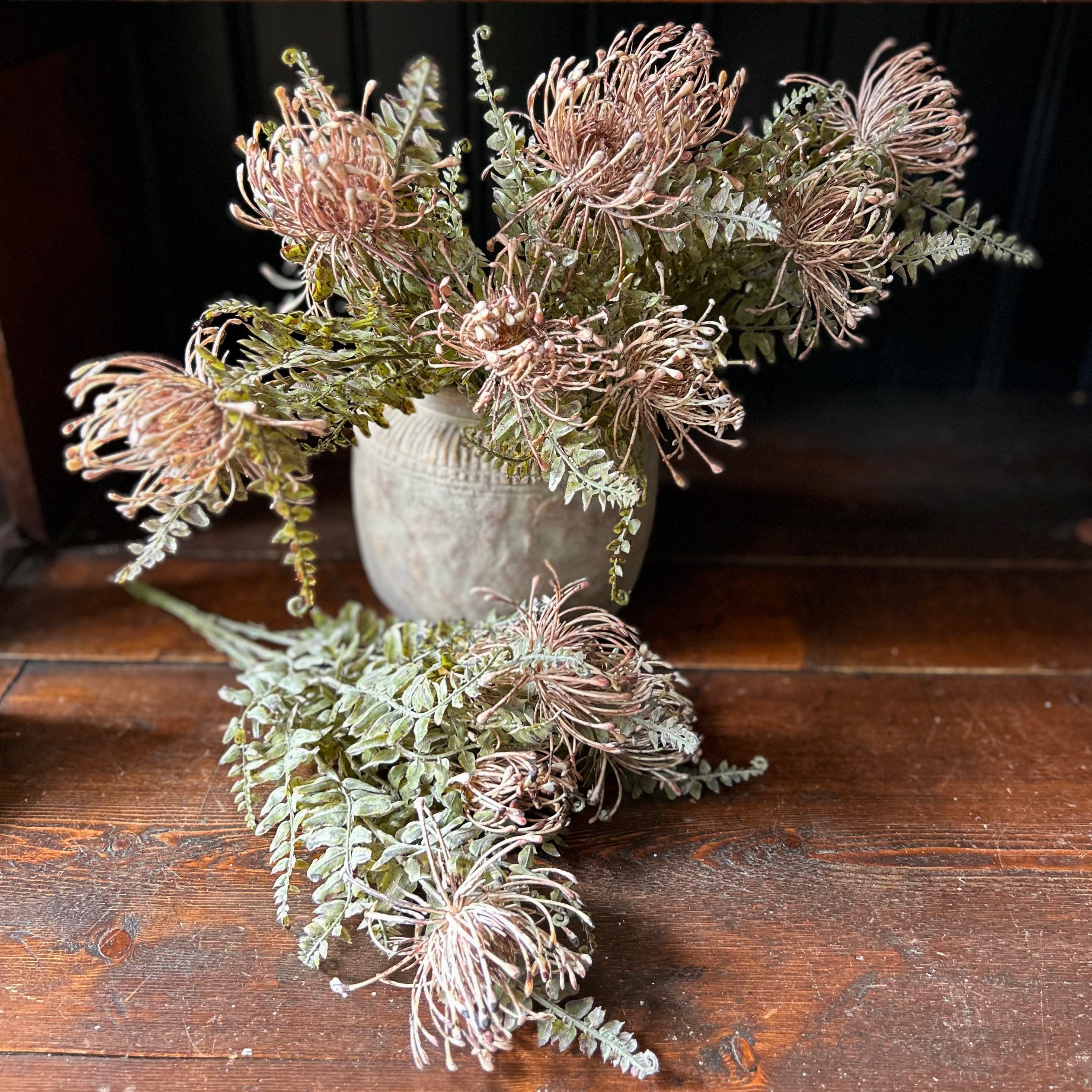 Artificial Leucospermum Bush