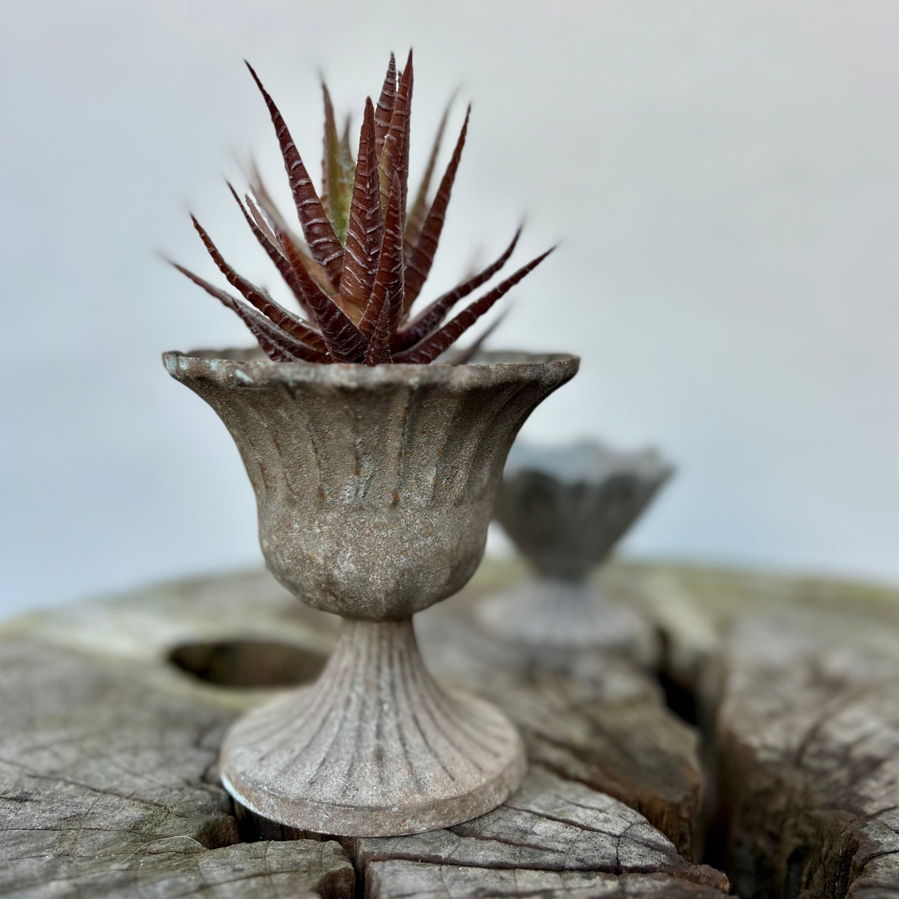 Miniature Metal Tulip Urn