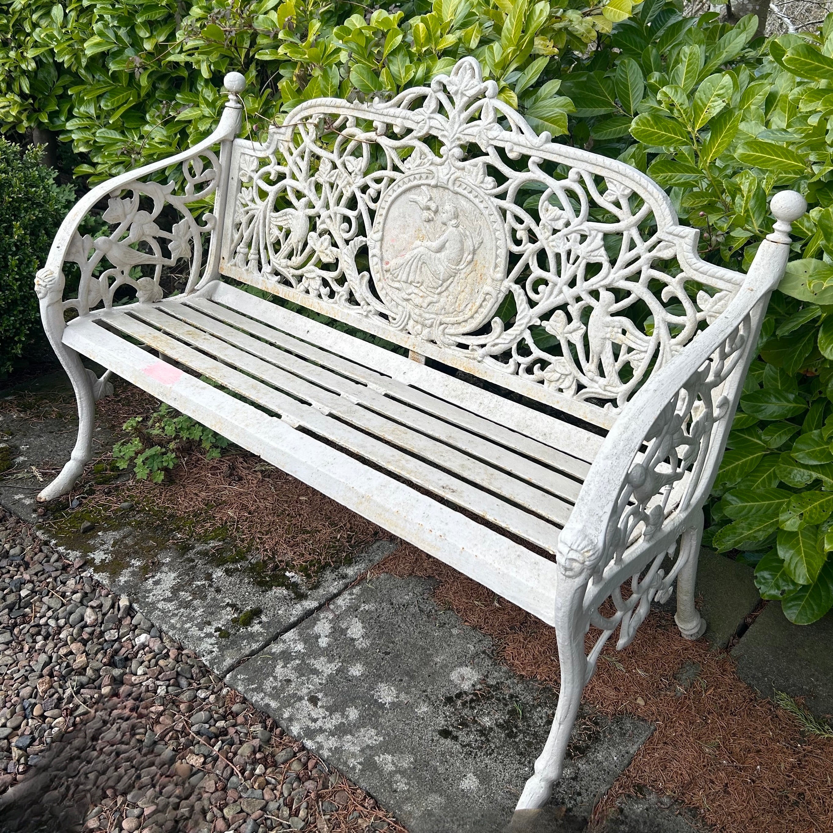 Cast Iron Lady Bench