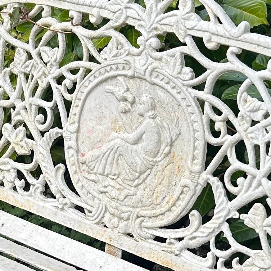 Cast Iron Lady Bench