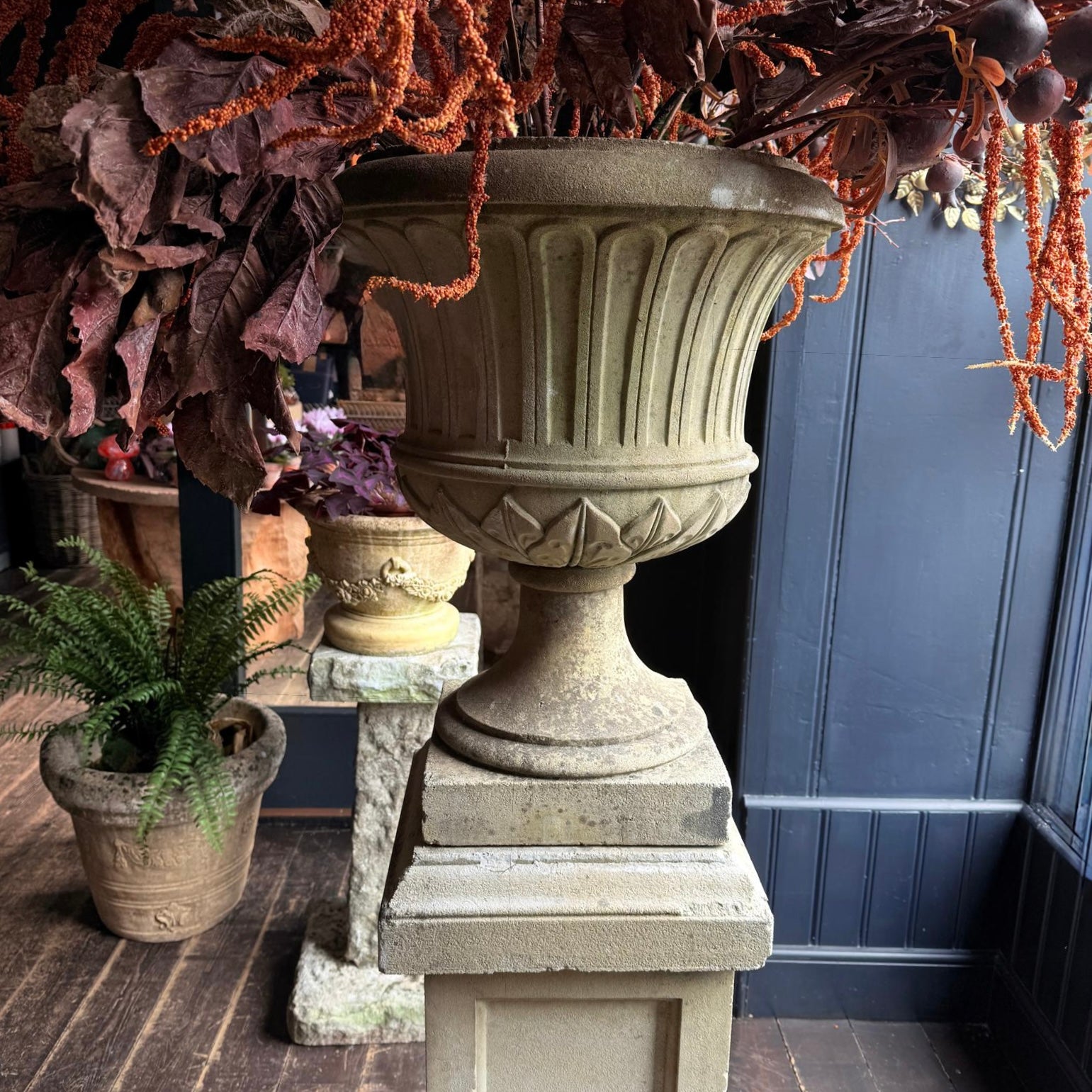 Large Urn & Pedestal