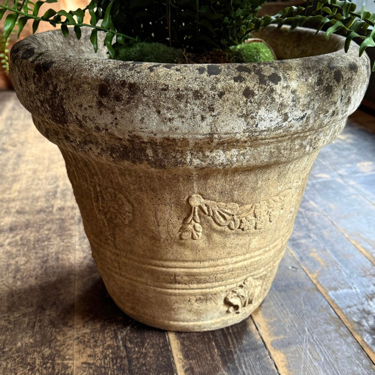Nicely Weathered Garden Pot