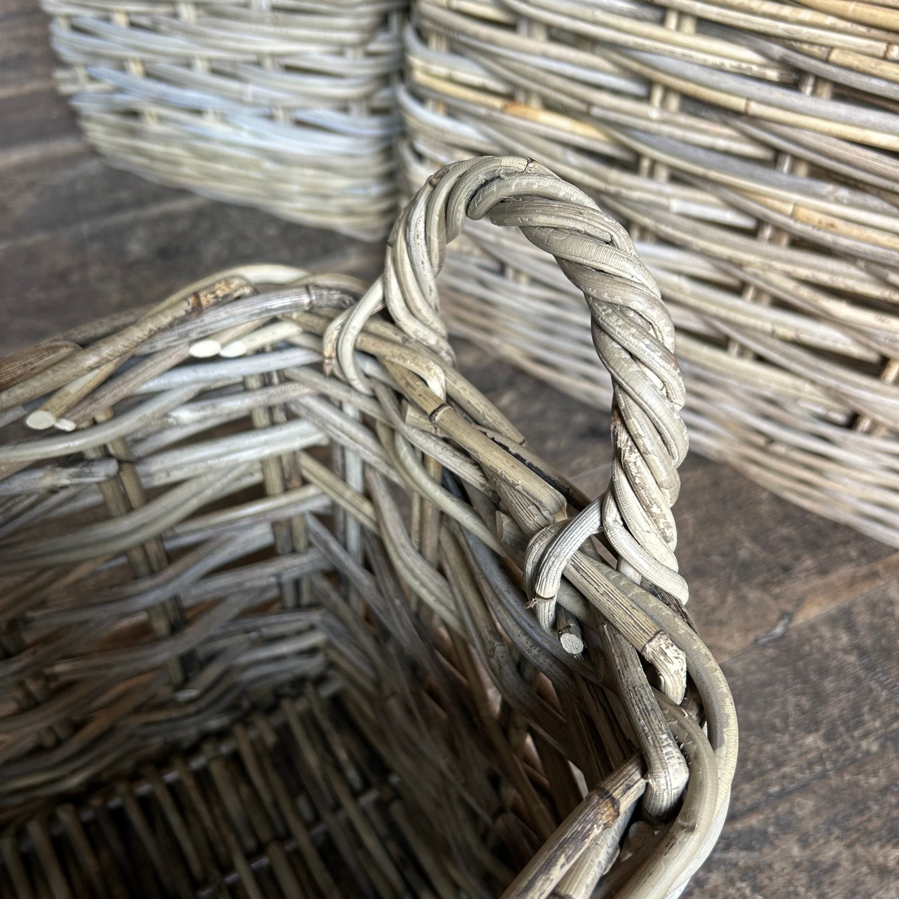 Square Rattan Log Basket