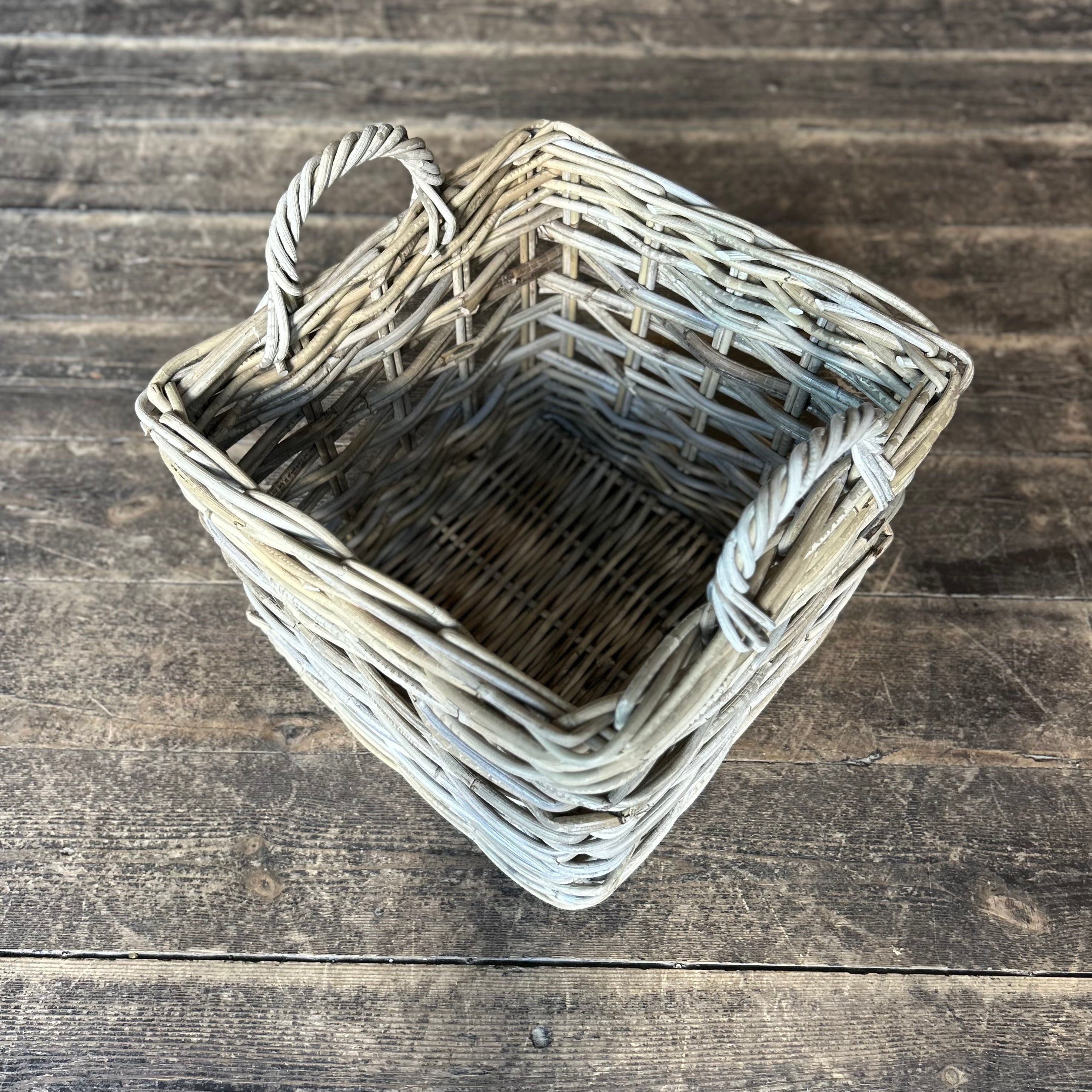 Square Rattan Log Basket