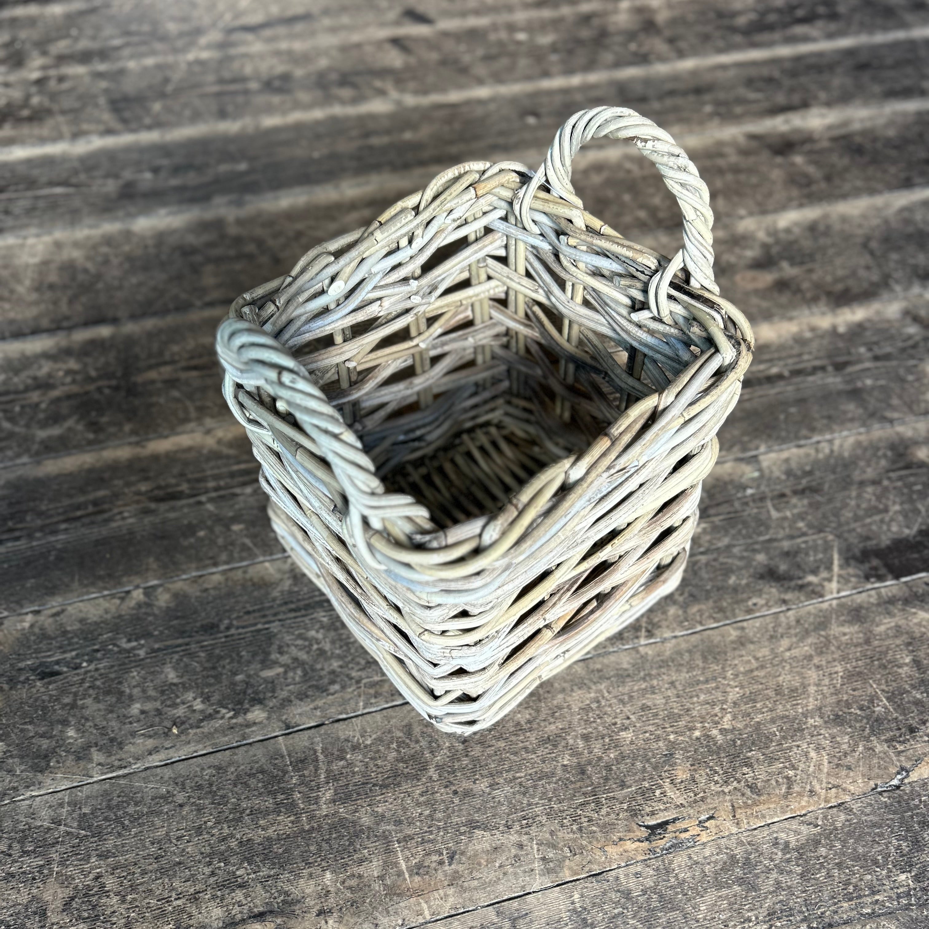 Square Rattan Log Basket